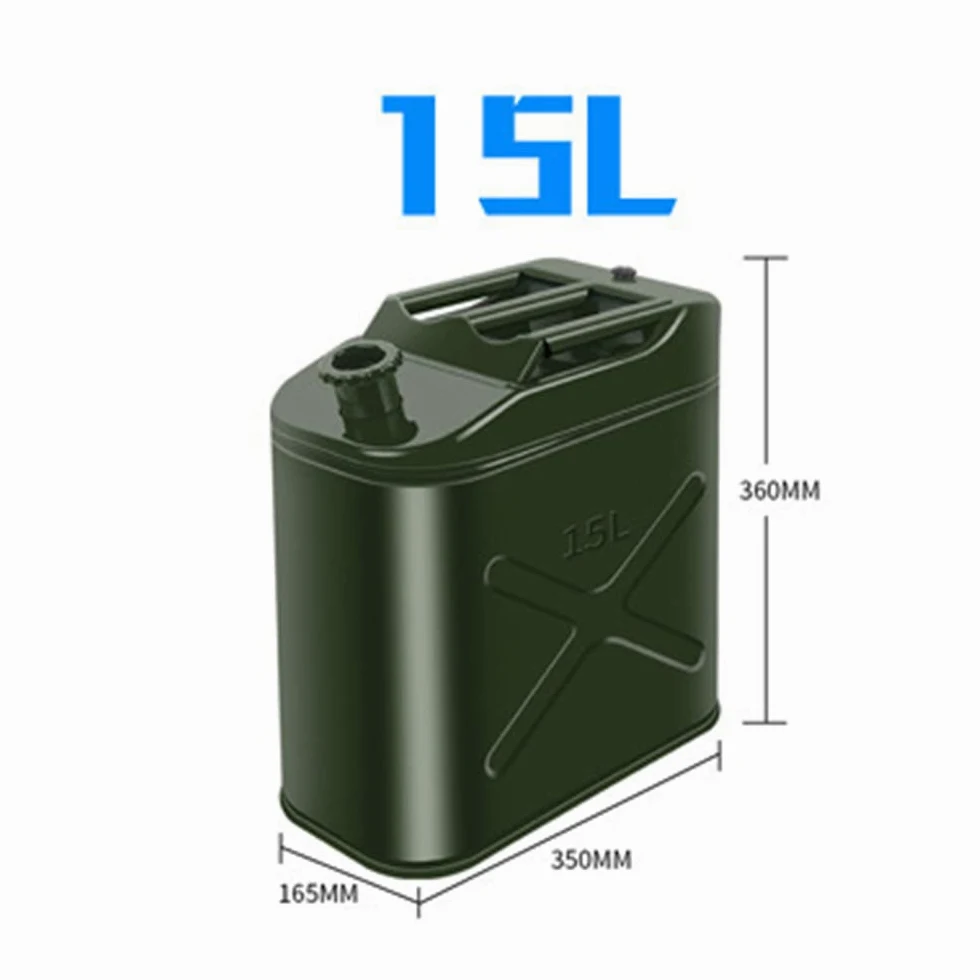 5 Galones De Gasolina De 20 litros, Depósito De Gasolina con Manguera para Motocicleta De Coche, Adecuado para Automóviles Y Motocicletas,ironcover-15L