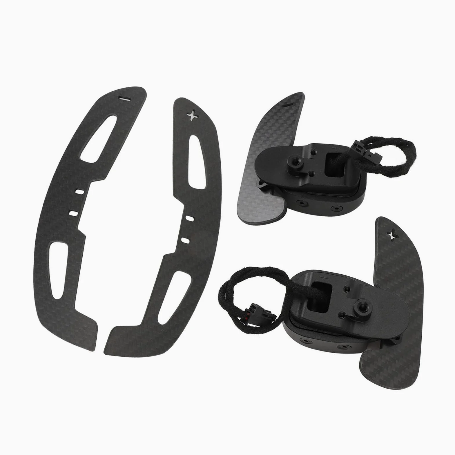 Paleta de del Volante, Paletas de Magnéticas de Aleación de Metal de Fibra de Carbono Seca de Acción Magnética, Paleta de de Fibra de Carbono con Patrón de Tejido Liso 1x1 para AMG C43 C63