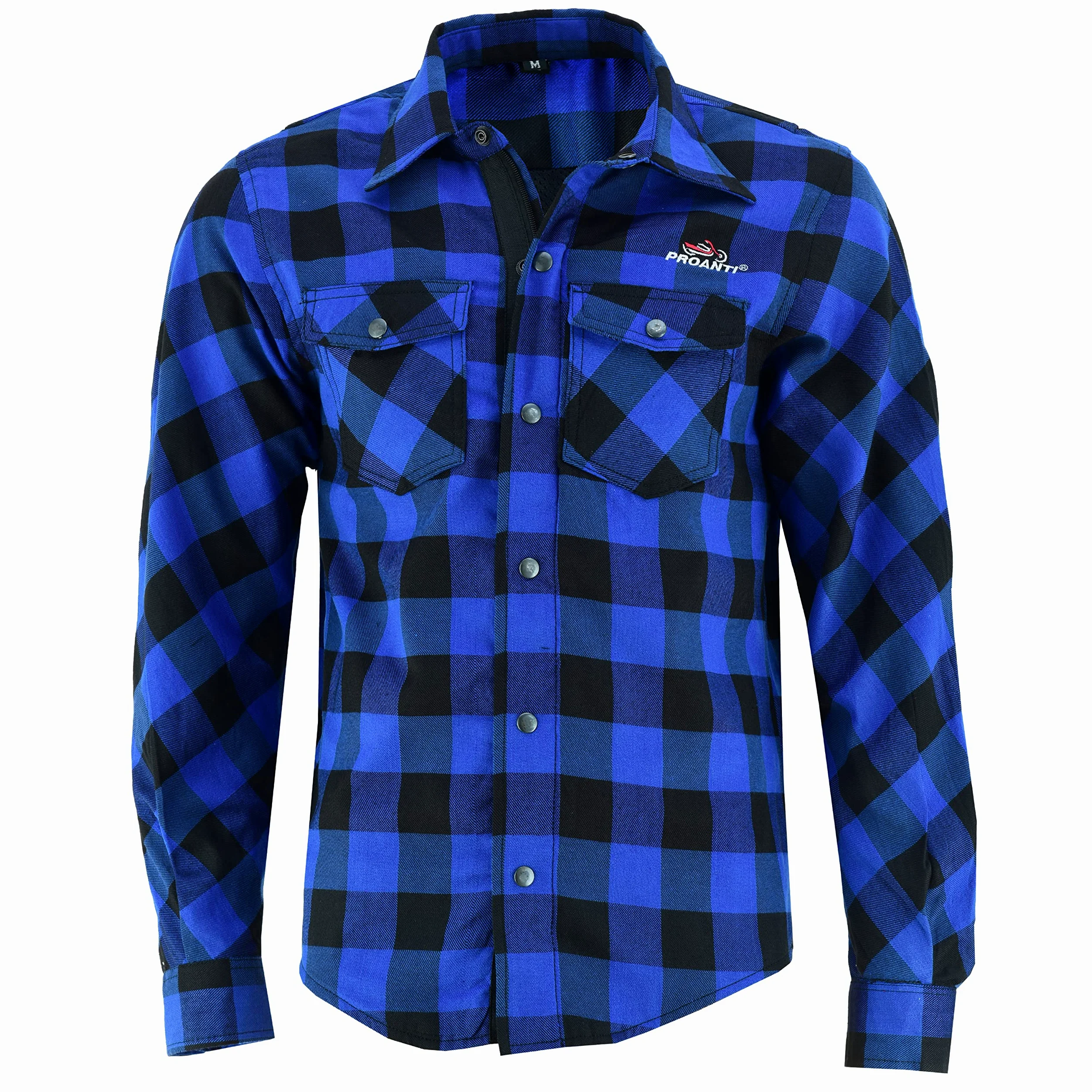 PROANTI Aramid Camisa de motorista con protectores