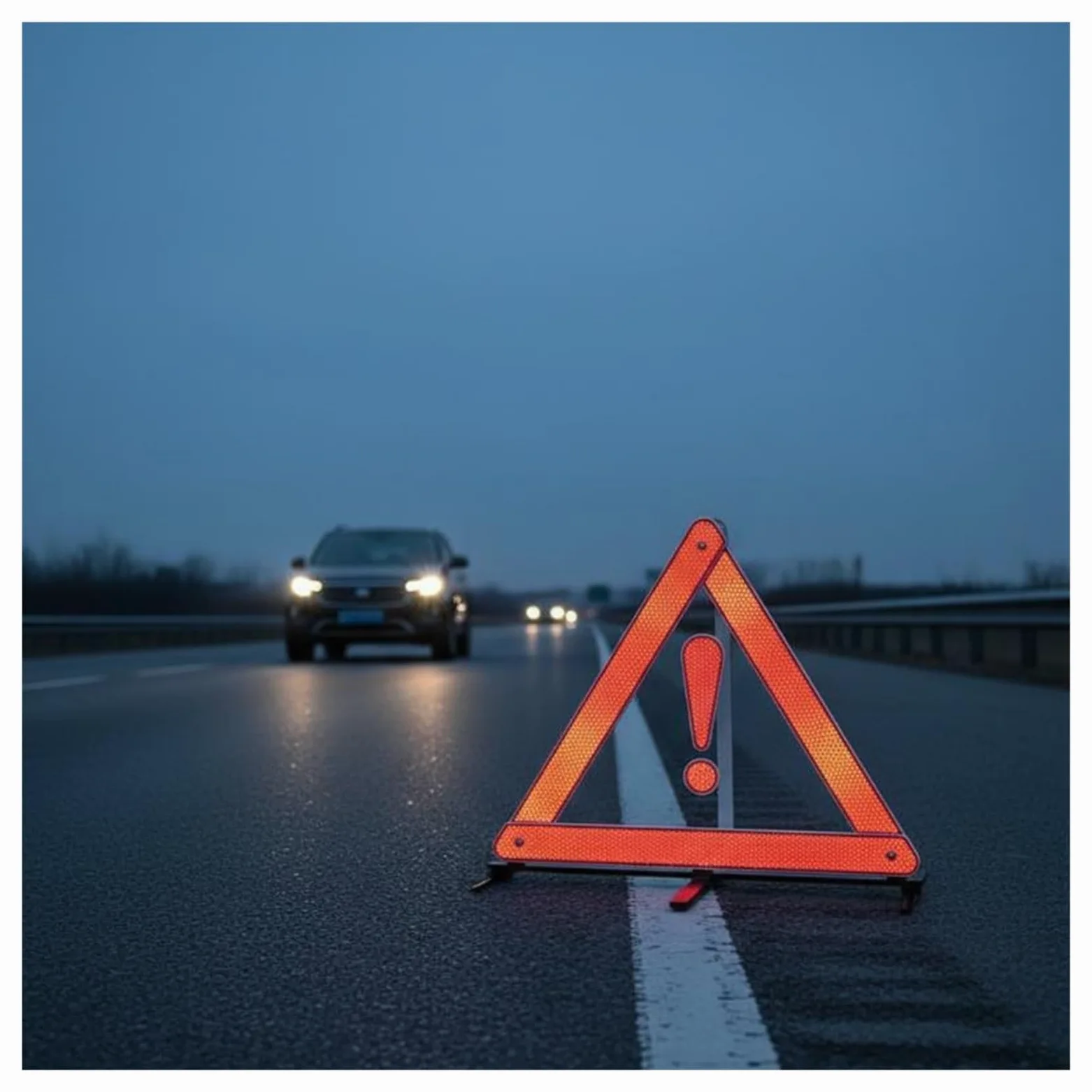 Triángulo de Advertencia Emergencia for vehículos, Dispositivo Reflectante Seguridad Vial, Visibilidad, configuración rápida, 8 Uds para Advertencia