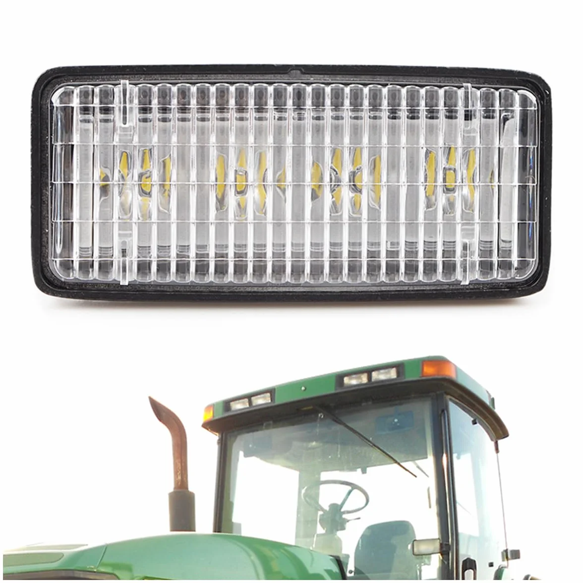 Focos de Trabajo LED 20W para Tractor John Deere Faro Antiniebla 12V/24V 5000K