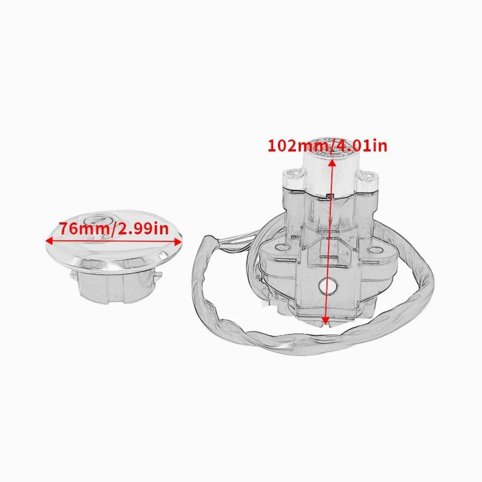 Compatible Con Suzuki GZ125 GZ 125 1998-2003 GZ250 1999-2011, Interruptor De Encendido Combustible Y Gas Para Motocicleta Kit Llave Cerradura de encendido con llaveJuego