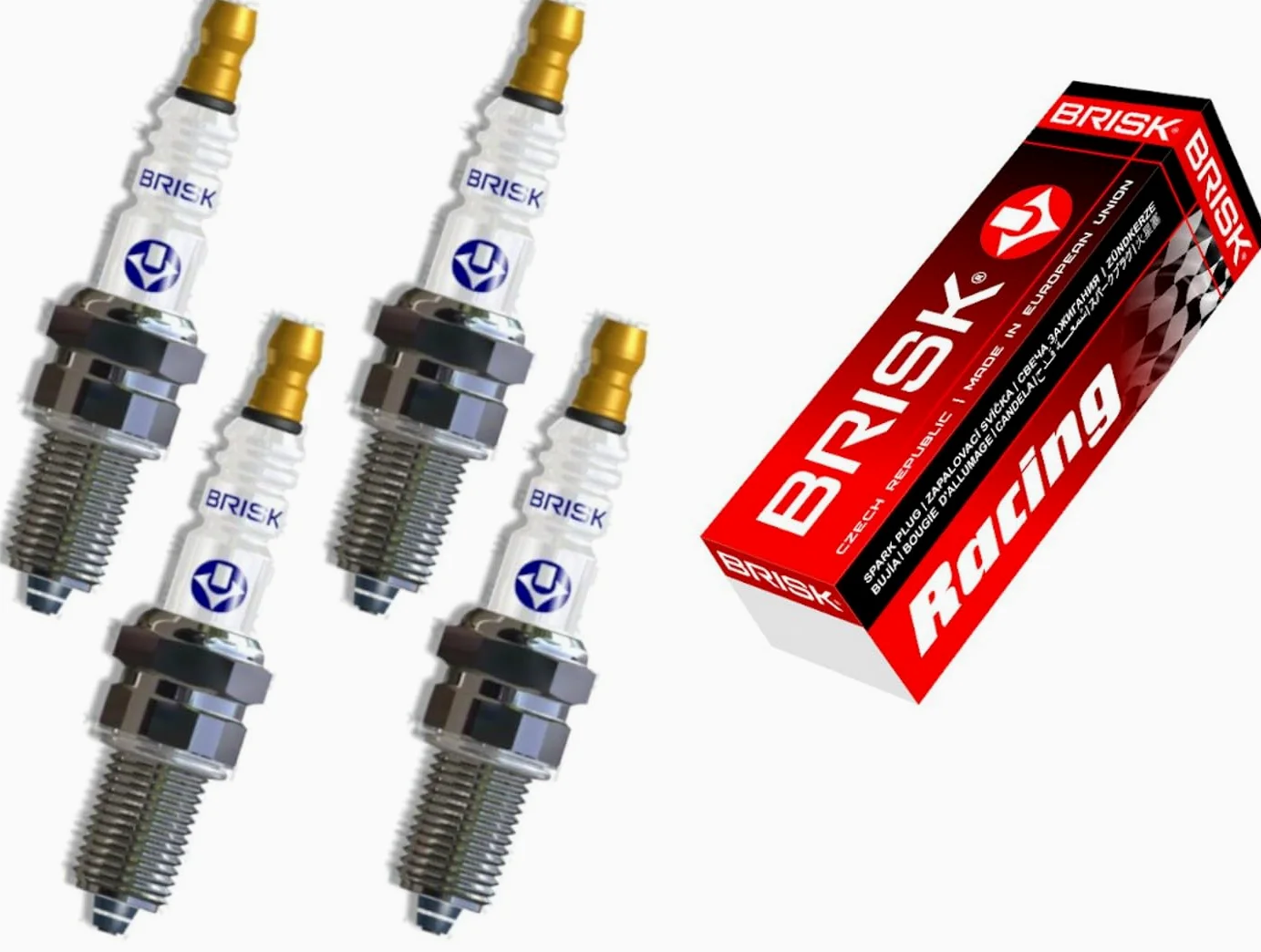 BRISK Premium Racing LR12ZS 1207 Bujías de Encendido, 4 piezas