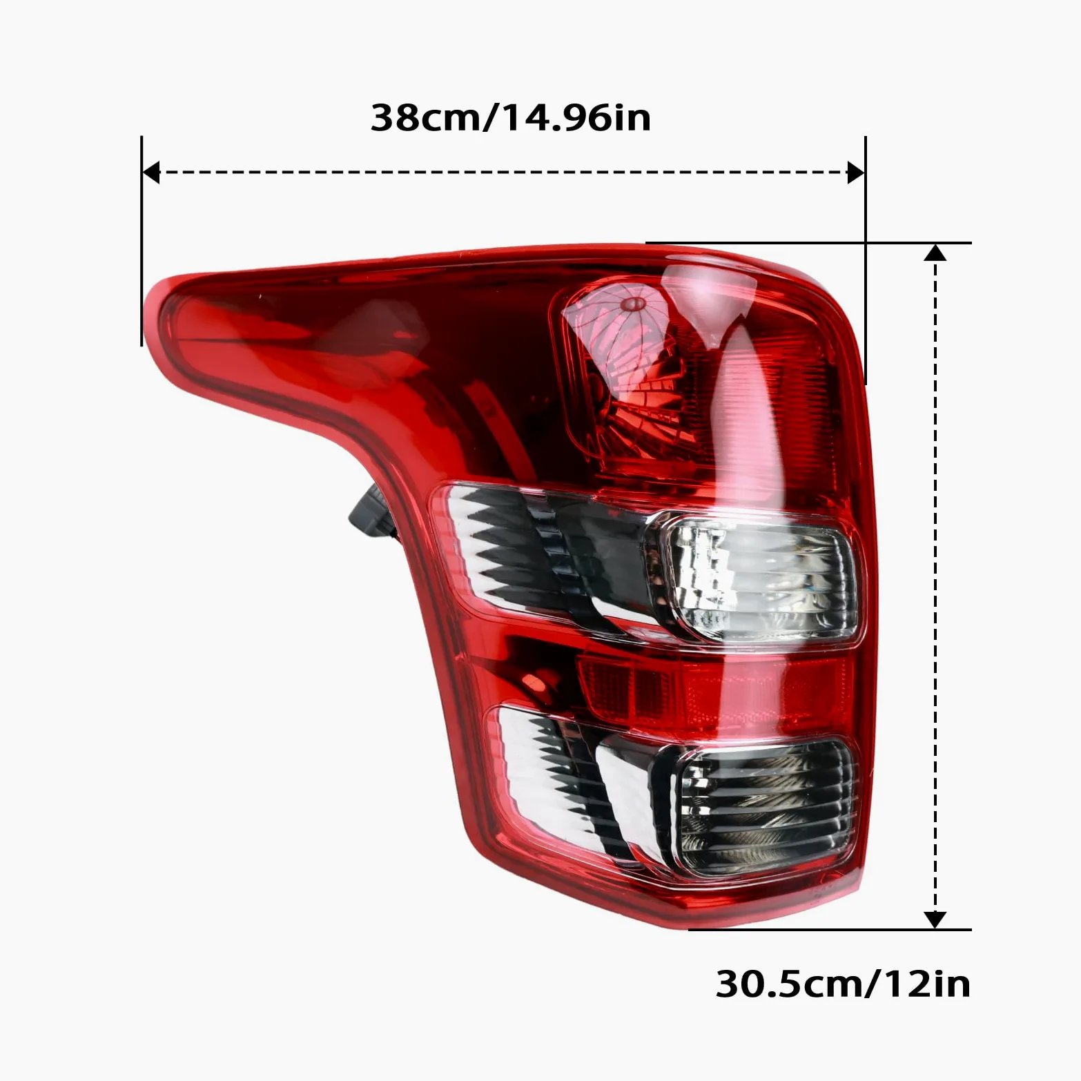 Luces Traseras izquierdo para Mitsubishi L200 2015 2016 2017 GrupoLuz Trasera para 8330A943 8330A944 Faros traseros Luz de freno lateral Lado conductor
