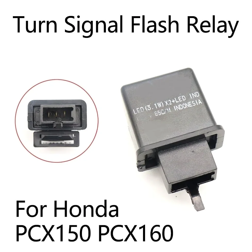 Relé Intermitente Motocicleta Compatible Con PCX150 PCX160 PCX 150 160 Accesorios De Motocicleta Frecuencia Ajustable LED Luces De Señal De Giro Electrónicas Relé De Flash