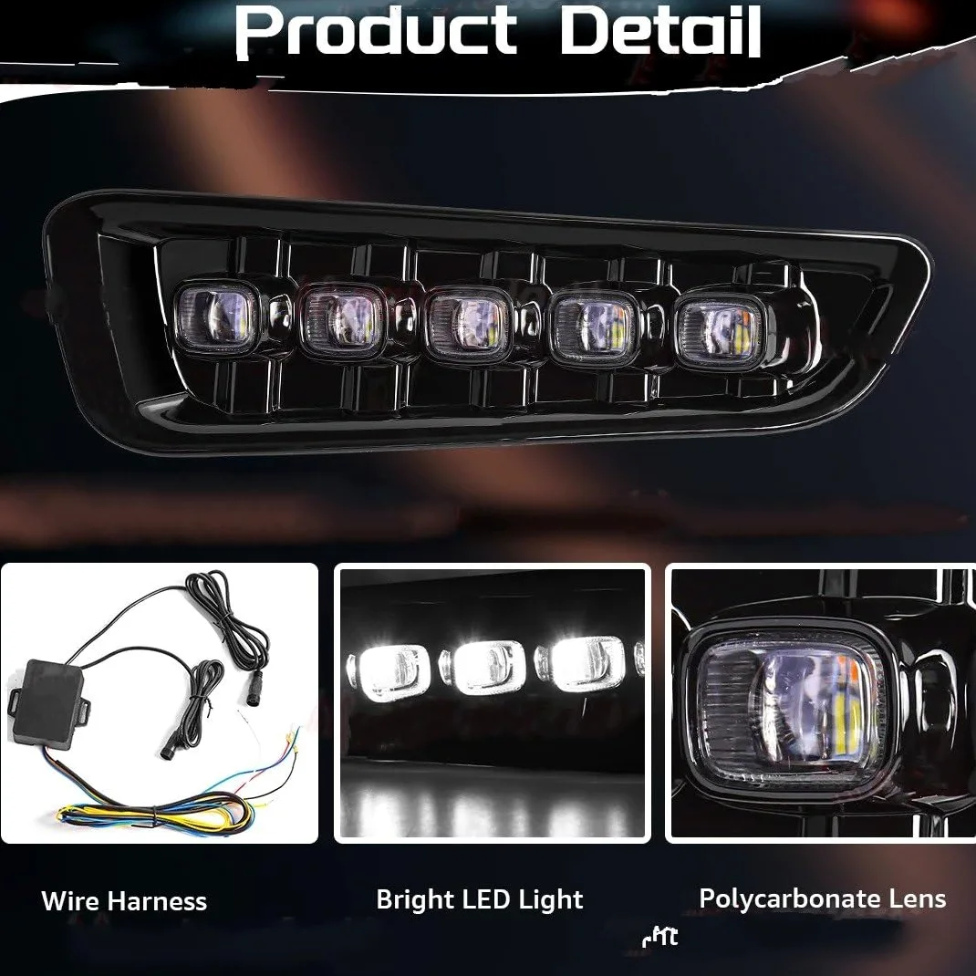 Luces Antiniebla Luz Niebla Para Ford Para Raptor Para SVT Para F150 2016 2017 2018 2019 2020 Luces Diurnas LED DRL Giro Amarillas Faro Antiniebla Accesorios Coche 12Vs