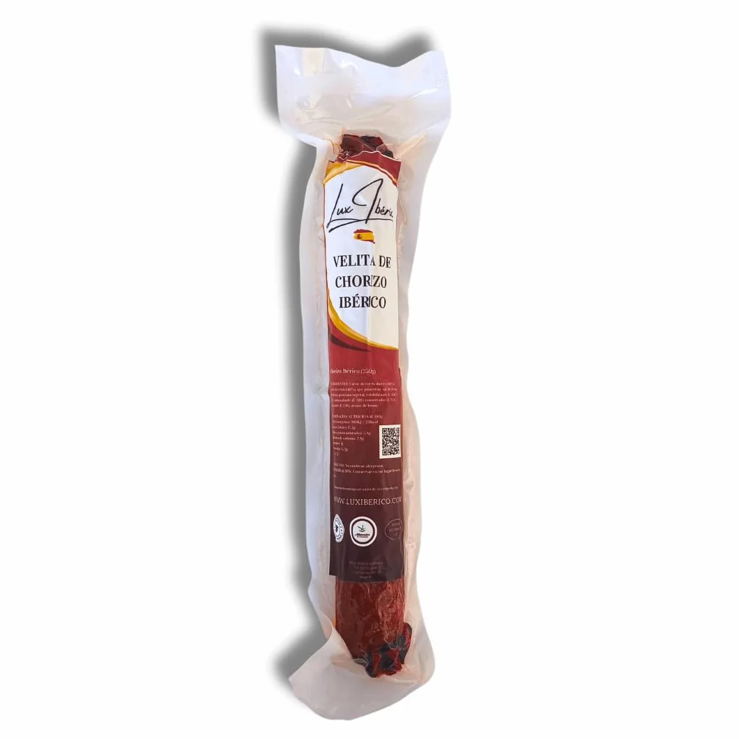 Chorizo IBÉRICO de Velita 250g Vela Fuet Gourmet Vacío