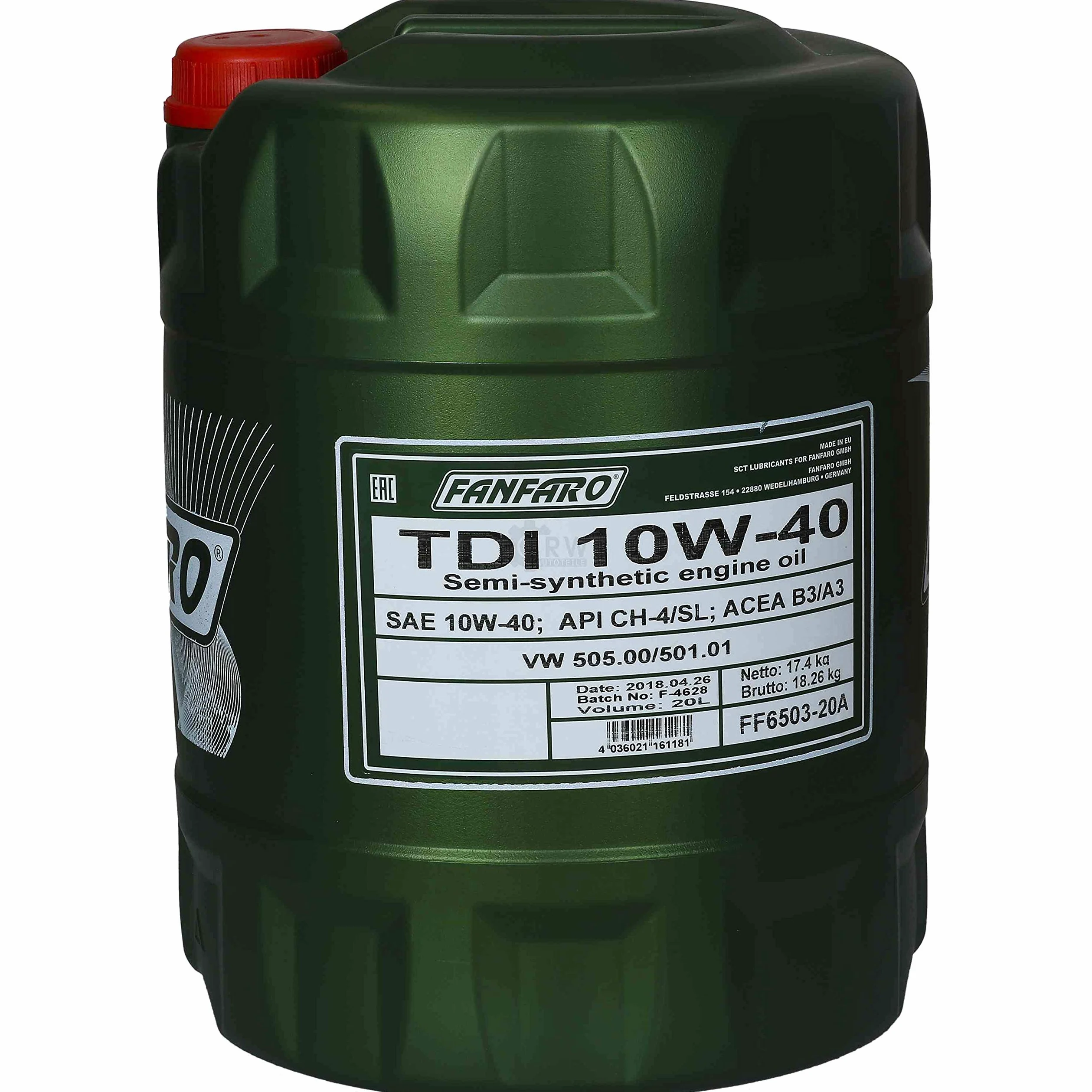 Aceite de motor Fanfaro TDI 10W-40 4 x Mannol motor Flush aditivo 20 l