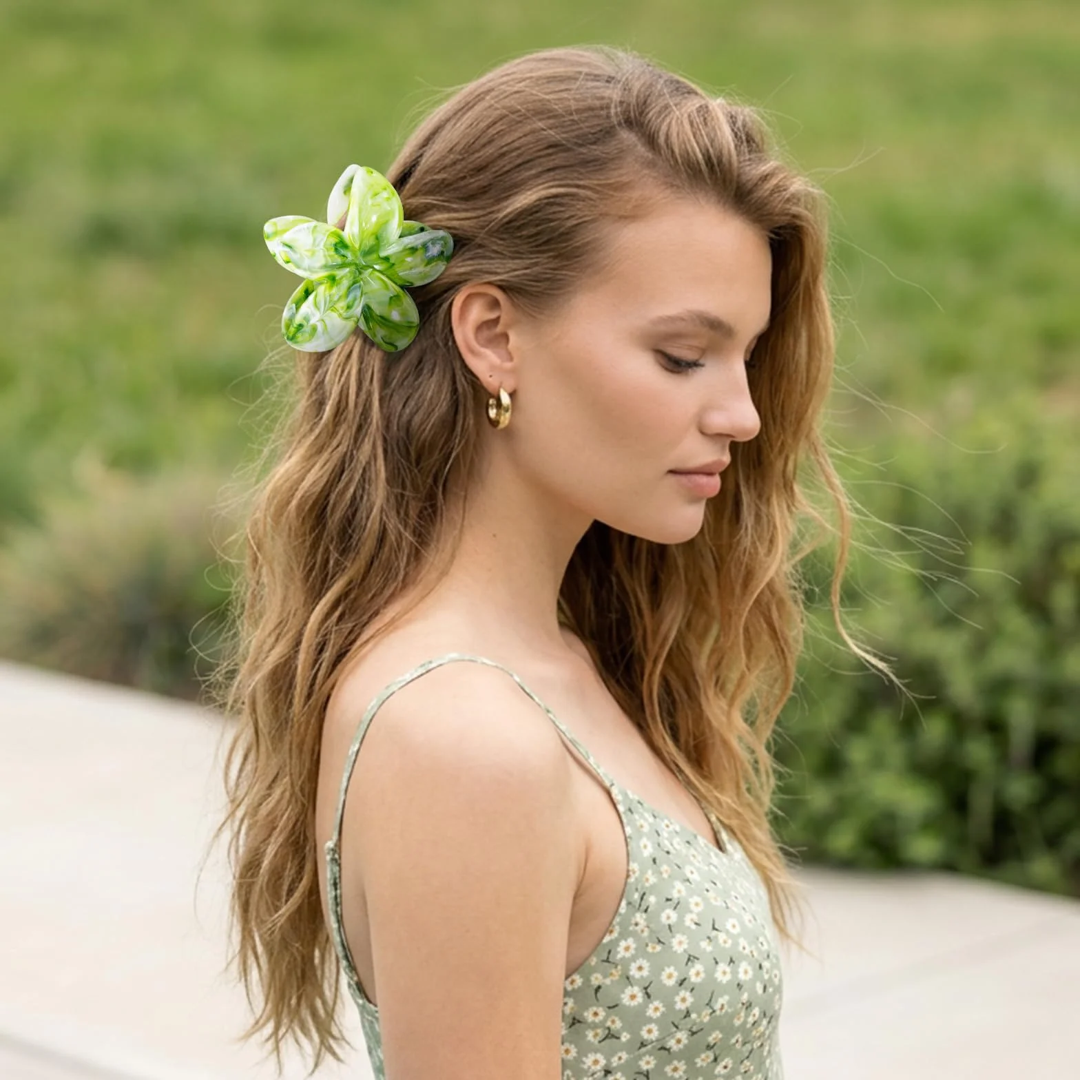 Pinzas Pelo Mujer Flor para Cabello Fino y Grueso, Accesorios Peinar