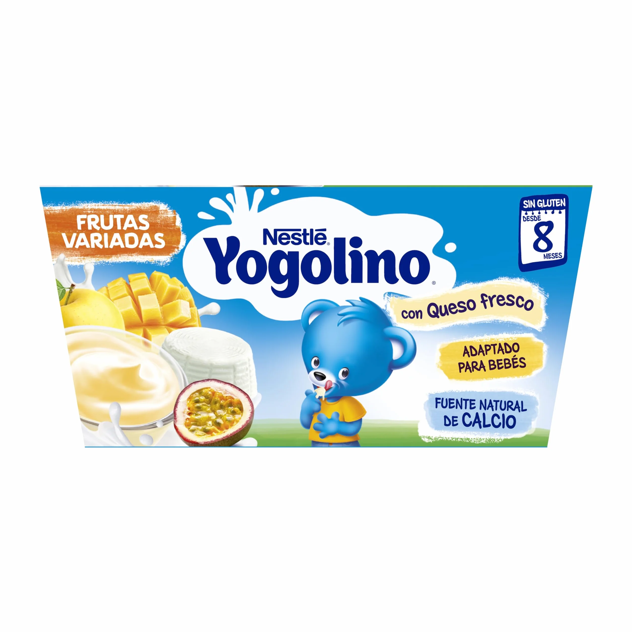 Nestlé Yogolino Petit Postre Lácteo con Frutas Variadas 8 Meses 4 x 100g
