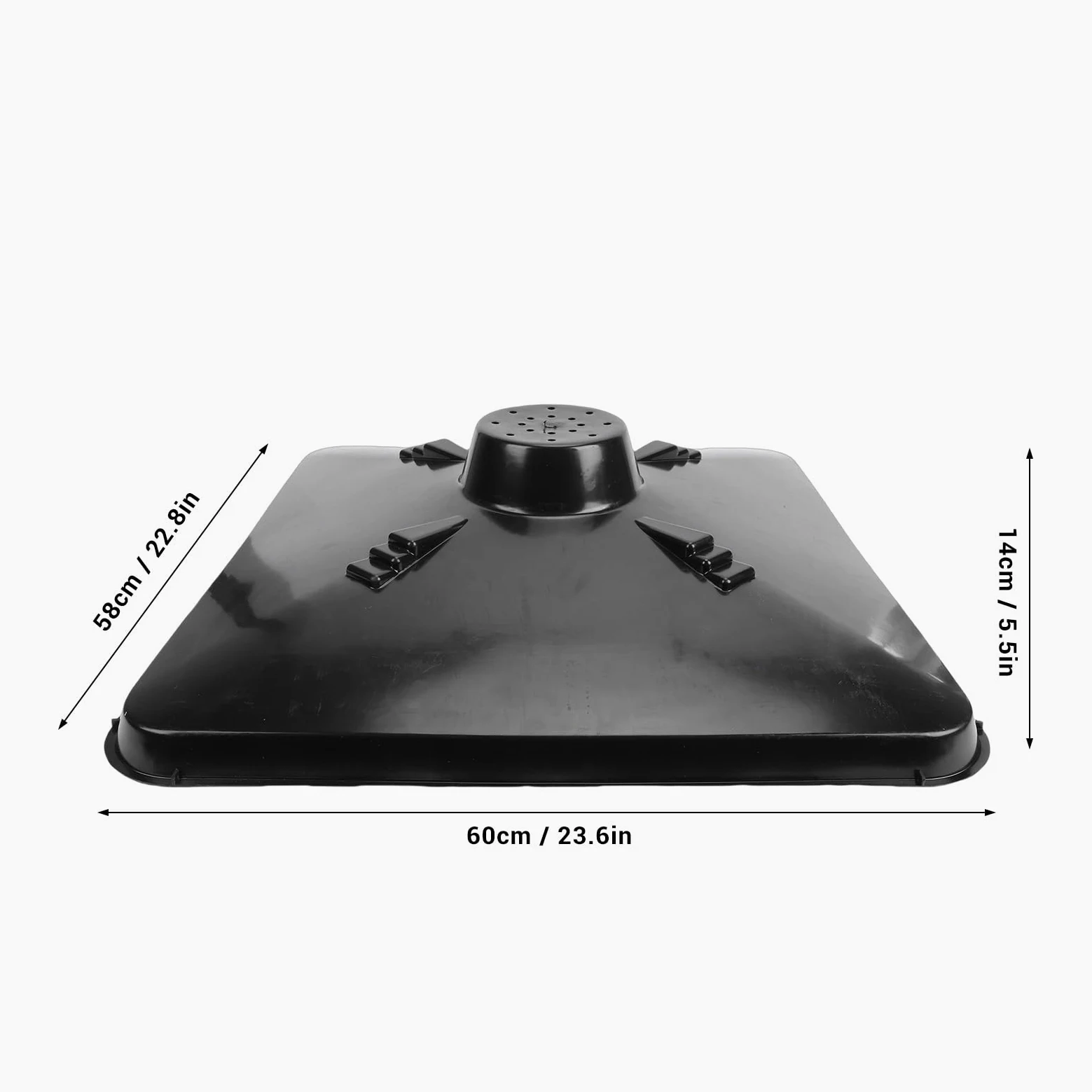 Tbest Bandeja de Drenaje de Transmisión, Recipiente para Recogida de Aceite 15 L con Diseño Antisalpicaduras y Tapa de Vidrio Templado for Recogida de Fluidos Automotrices