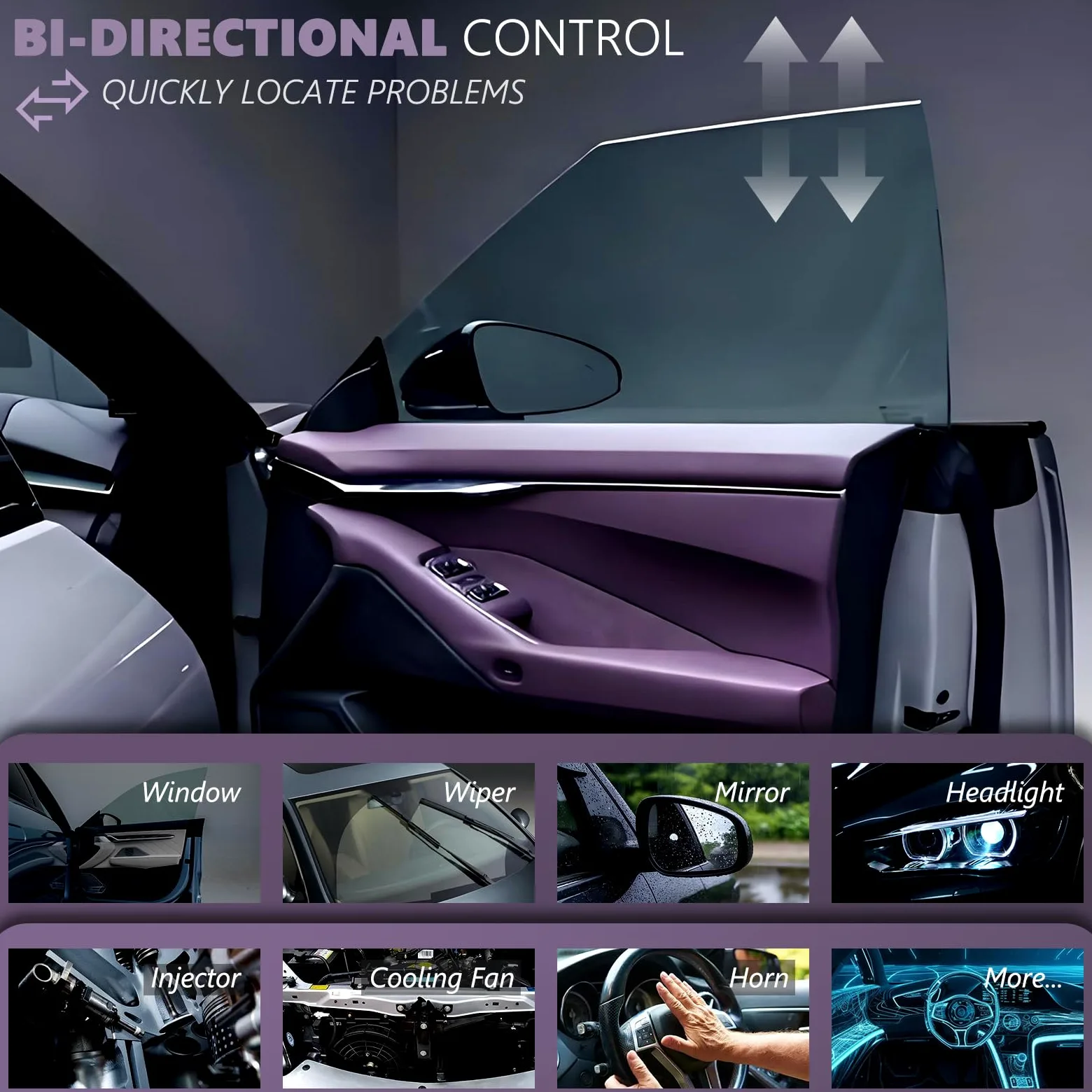 LAUNCH AIOBD Escáner OBD2 Bluetooth con IA, Herramienta de Diagnóstico Asistida por IA para Todos los Sistemas, Lector de Códigos de Falla OBD-II Compatible con iOS/iPhone y Android