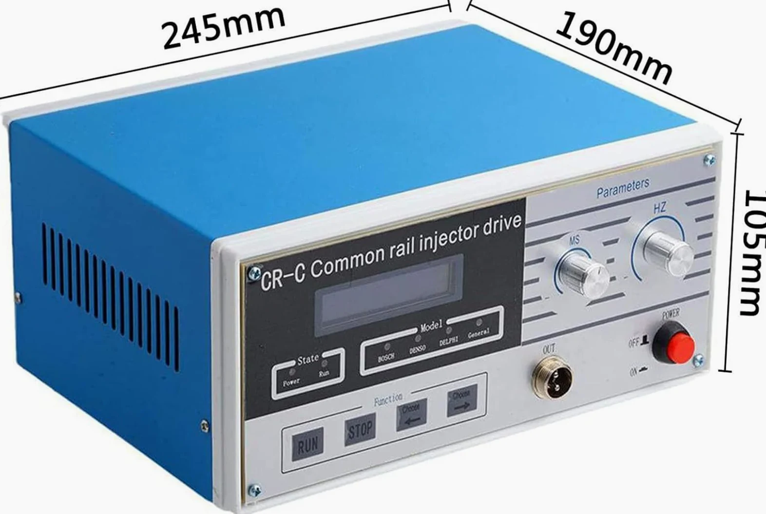 Kit De Compresión del Probador De Inyectores Diésel, Probador De Boquillas Diésel Profesional Multifunción CR-C + Boquilla De Inyector De Combustible S60h, para Inyectores Electromagnéticos