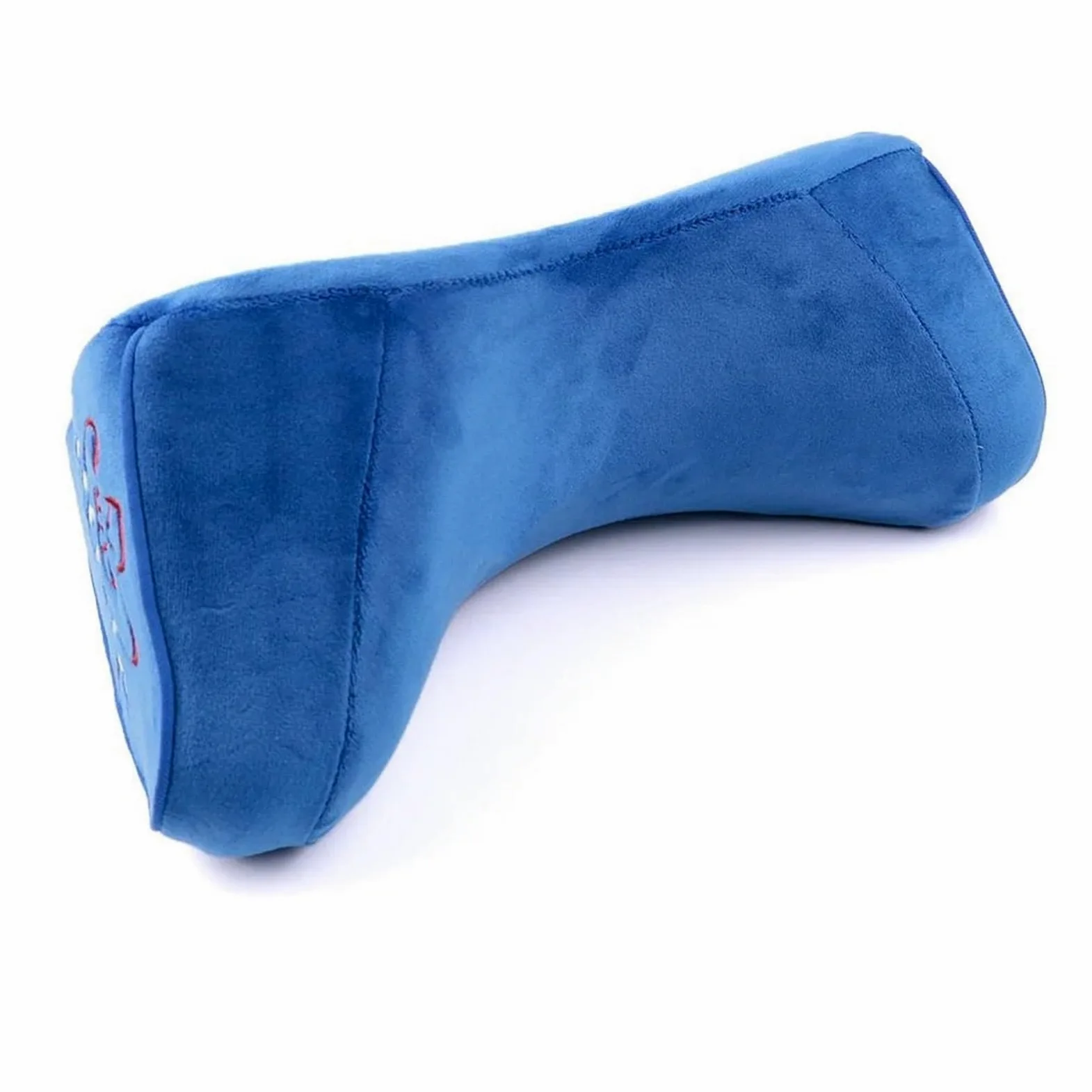 High-Elastic Headrest Reposacabezas de tela para asiento de coche de carreras modificado, almohada protectora para el cuello, almohadilla creativa para reposacabezas y hombros.(Blue)
