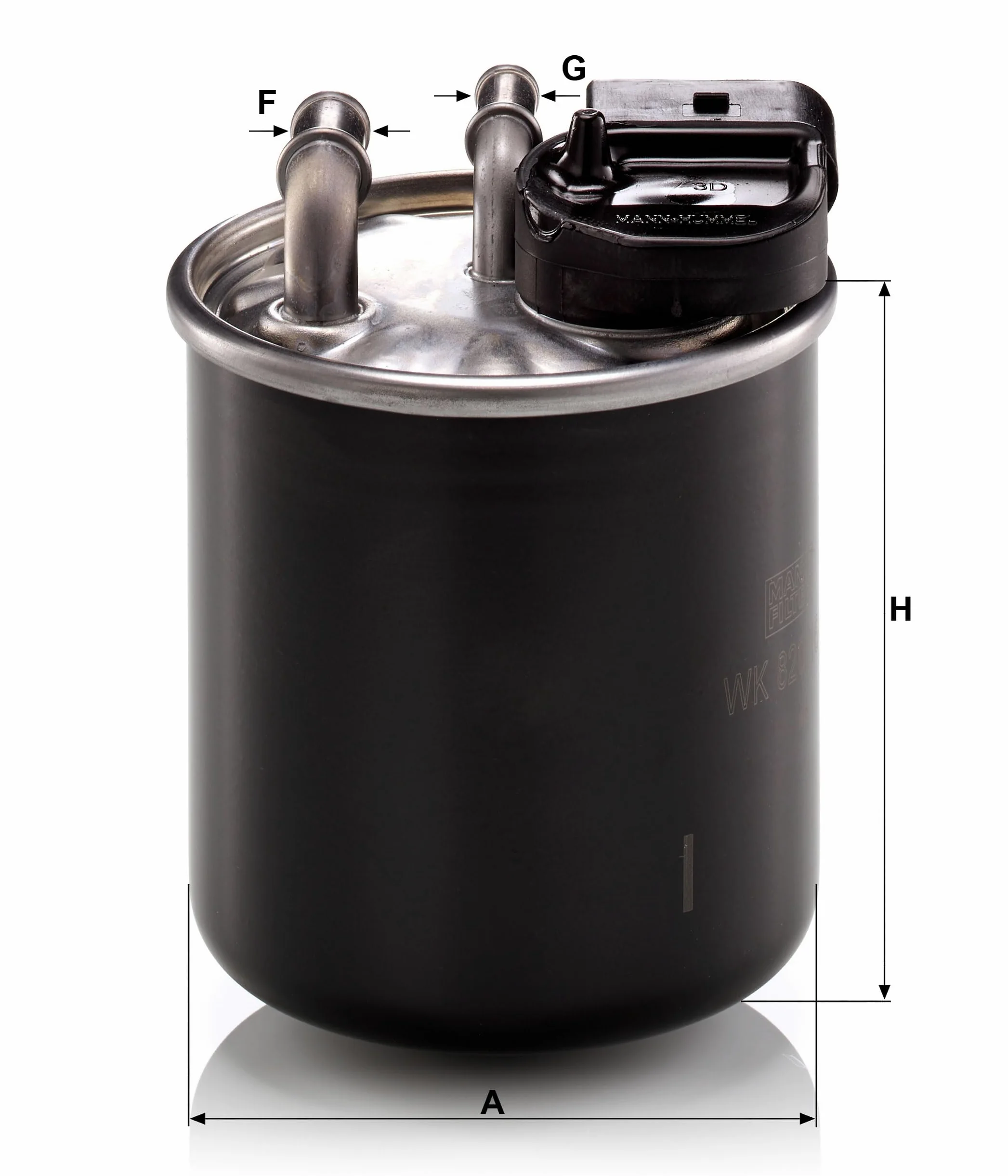 MANN-FILTER, WK 820/16 Filtro de combustible | Para Turismos, Protección sistema combustible, Protección inyectores, Combustible limpio, Calidad original OE