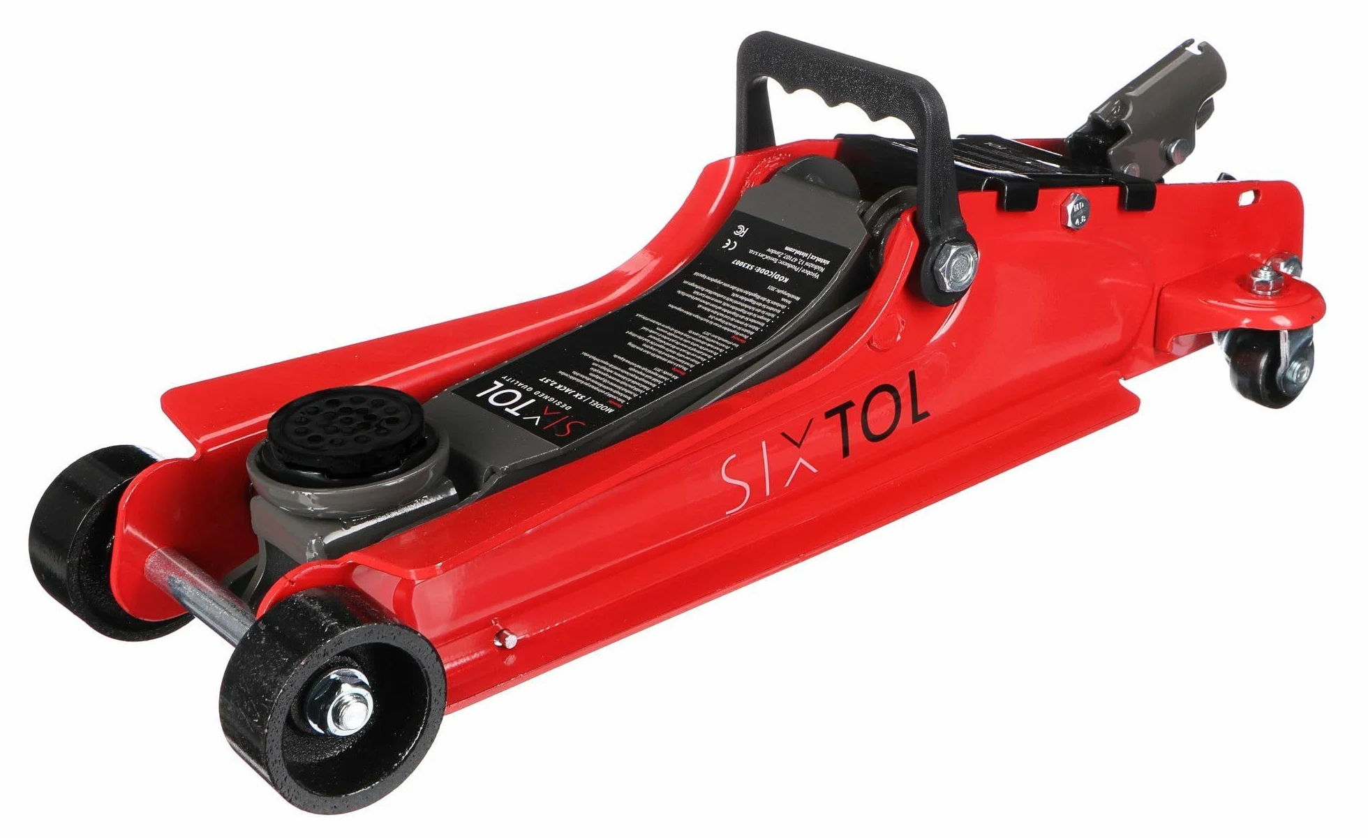 SX Jack Gato hidráulico móvil Perfil bajo | para el Cambio de Ruedas de Coche | sobre Ruedas (2,5T)