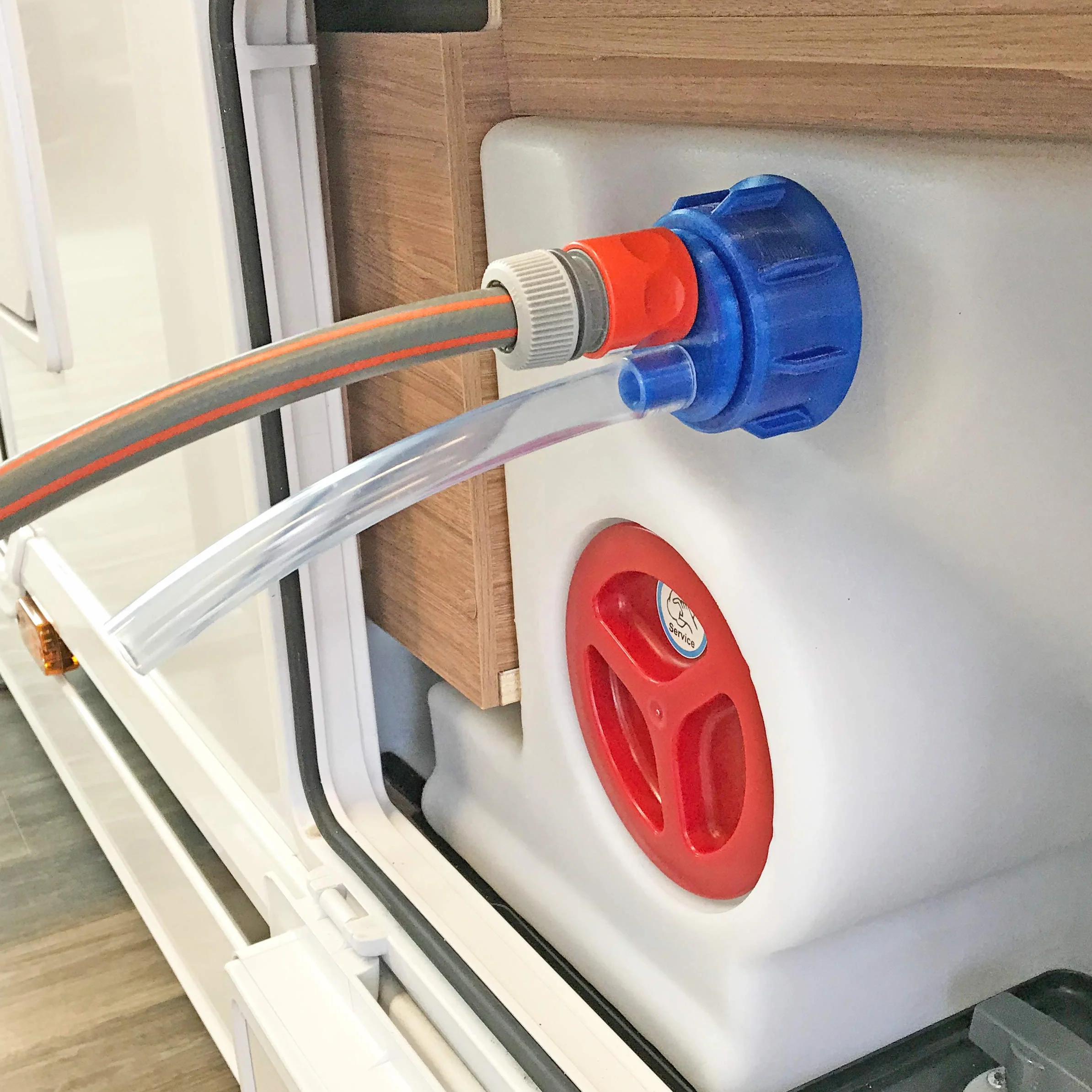 Adaptador de llenado de agua WAFA 5G, tapa del tanque de agua, para autocaravanas, rosca gruesa para Knaus, Weinsberg, Bürstner etc.