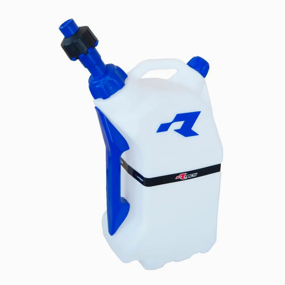 RACETECH Depósito de gasolina Quick Fill 15L translúcido/azul