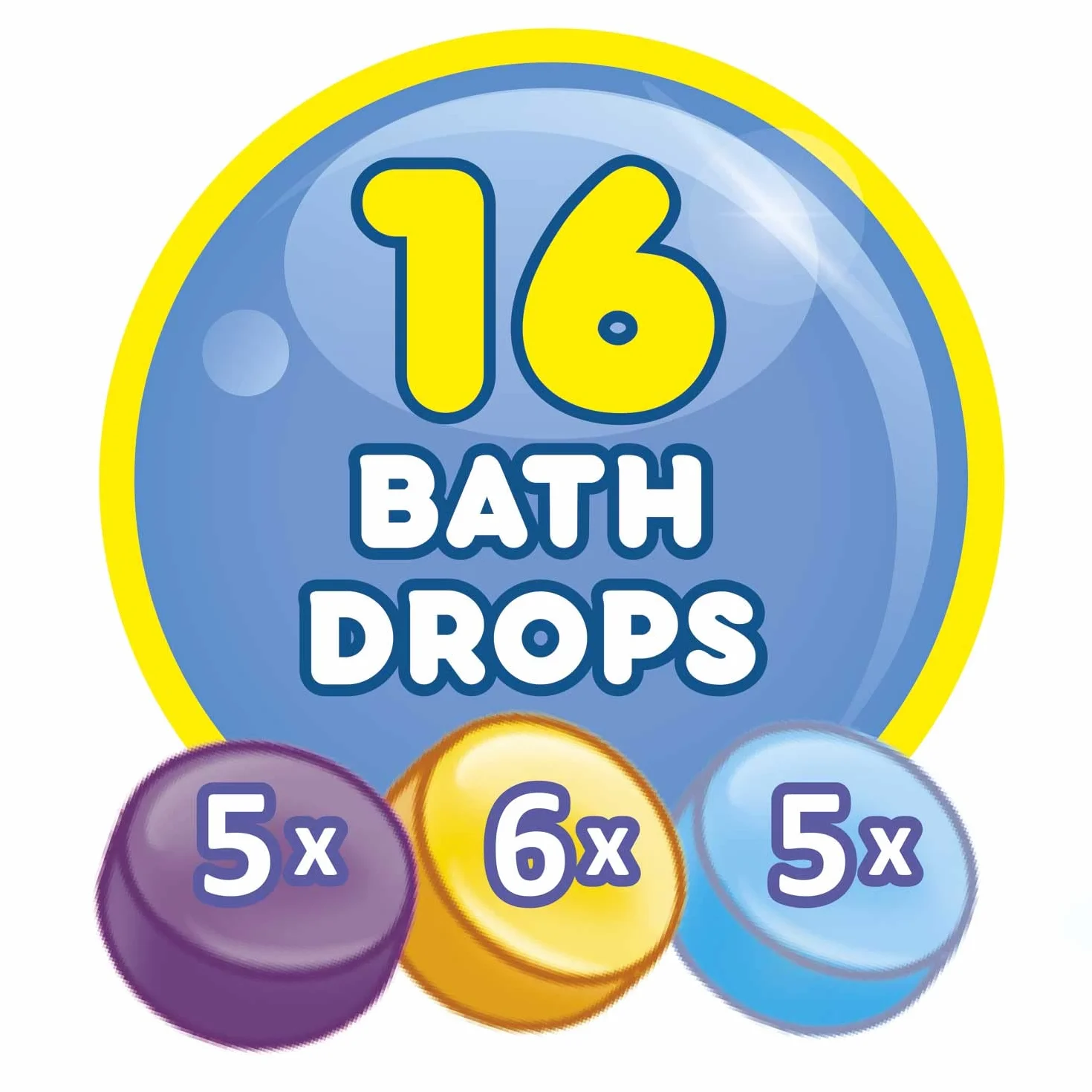 INKEE Bombas de Baño Para Niños 16 Colores Compatible con Varitas