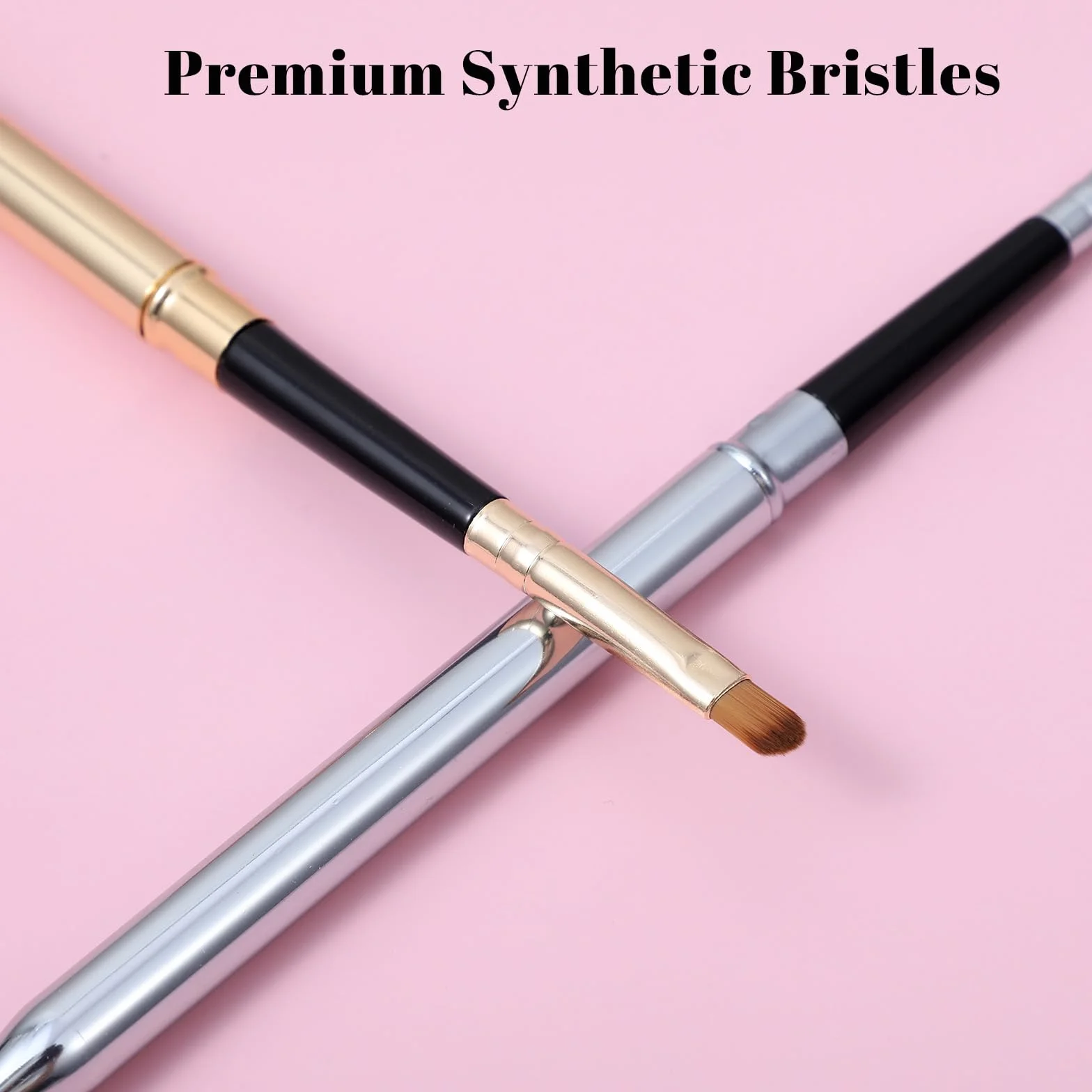 Kit de brochas aplicadoras de labios para delineador, varillas brillantes, herramientas cosméticas profesionales de viaje