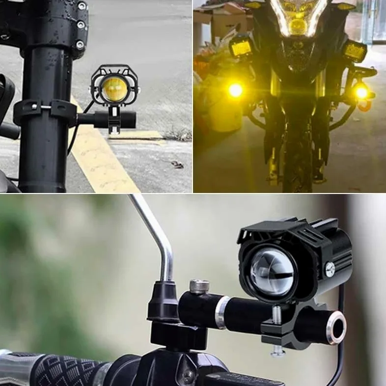 Faros Motocicleta Faro LED para Motocicleta LED Antiniebla | Faro auxiliar LED 12-24V luz antiniebla blanca lámpara punto adicional para moto Para cross ATV patinete eléctrico Quad
