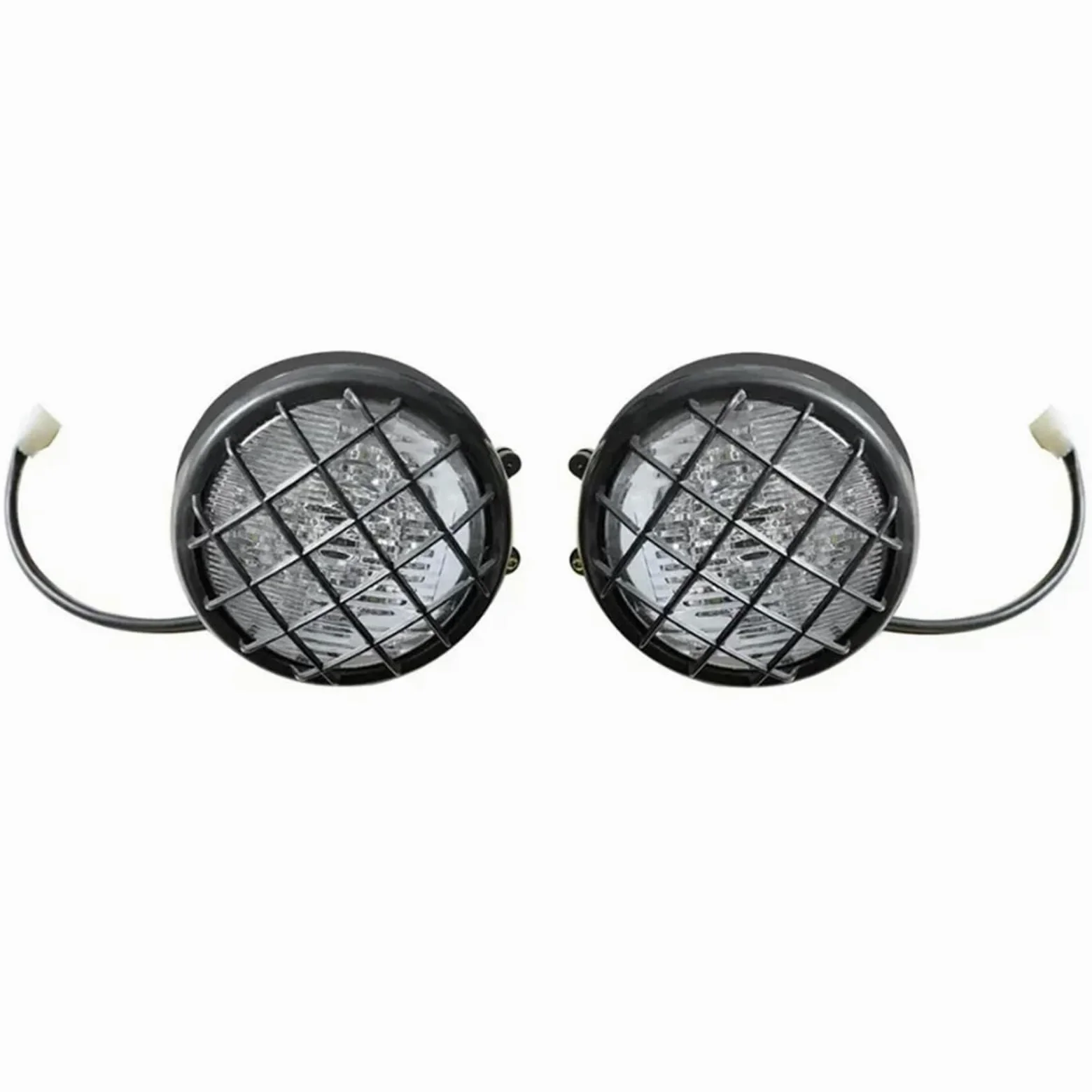 Luz Delantera de Motocicleta Faros Compatible con Yamaha Banshee 350 87-06 WARRIOR 93-04 2 piezas foco de faro LED todoterreno motocicleta ATV luz de trabajo Led