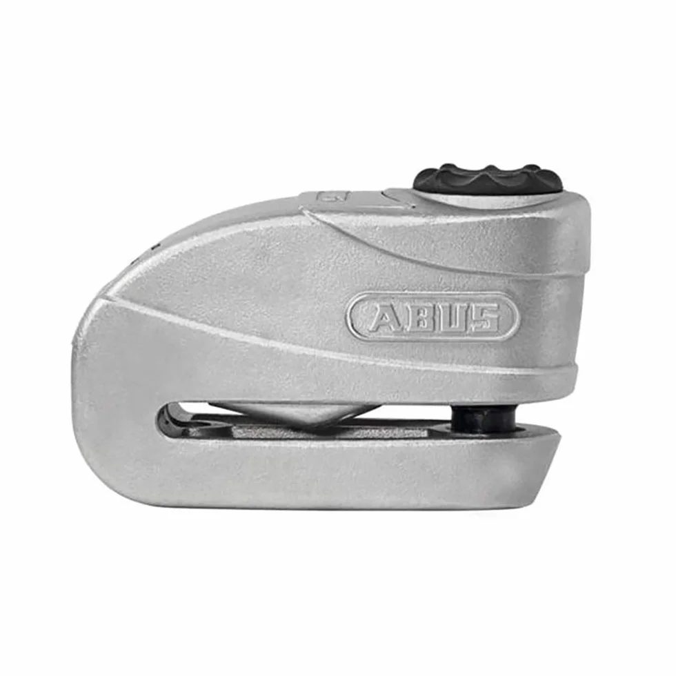 ABUS Candado de Disco de Freno Granit Detecto XPlus 8008 2.0 - Candado de Moto con Alarma - Nivel de Seguridad 19 - Gris