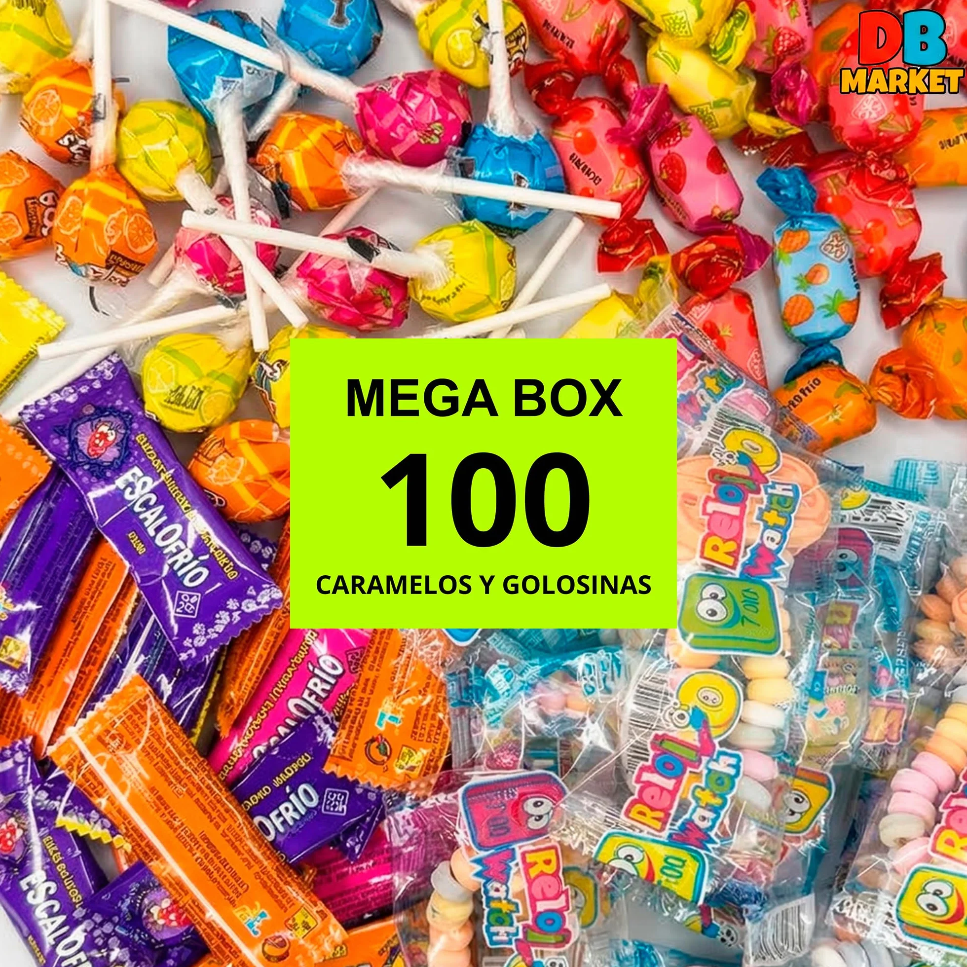 Mega Pack 100 Chuches Golosinas Caramelos para Relleno de Piñata Surtido Sin Gluten Sin Lactosa