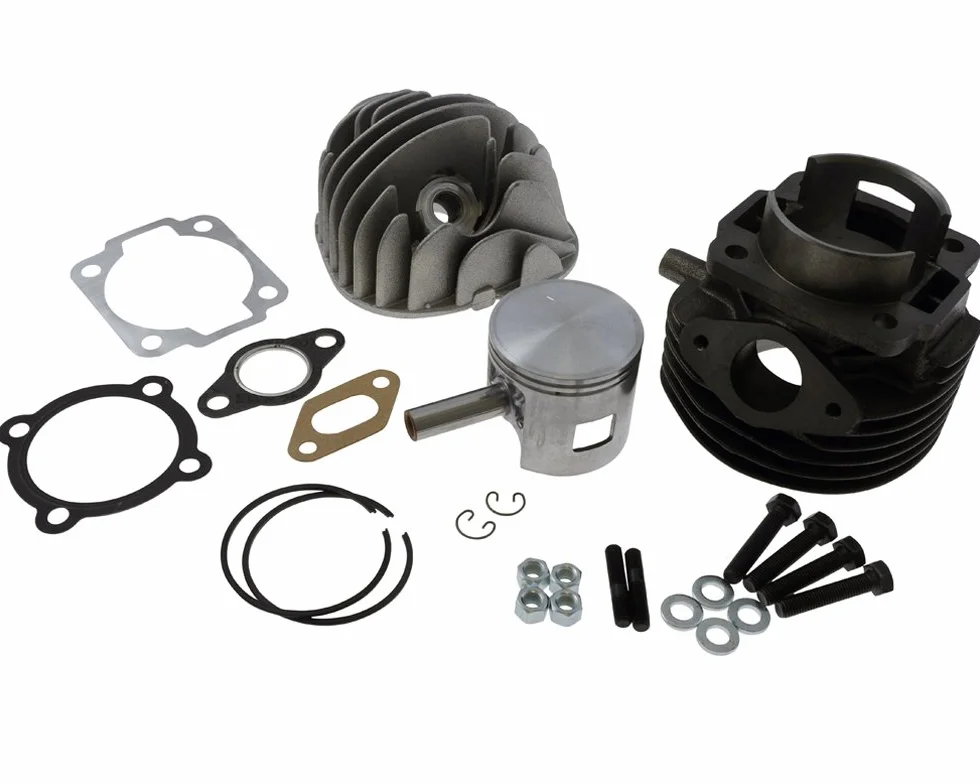 POLINI Kit de cilindro gris fundido Sport 102 ccm 55 mm para Ape 50, Vespa PK 50, Special 50, XL 50