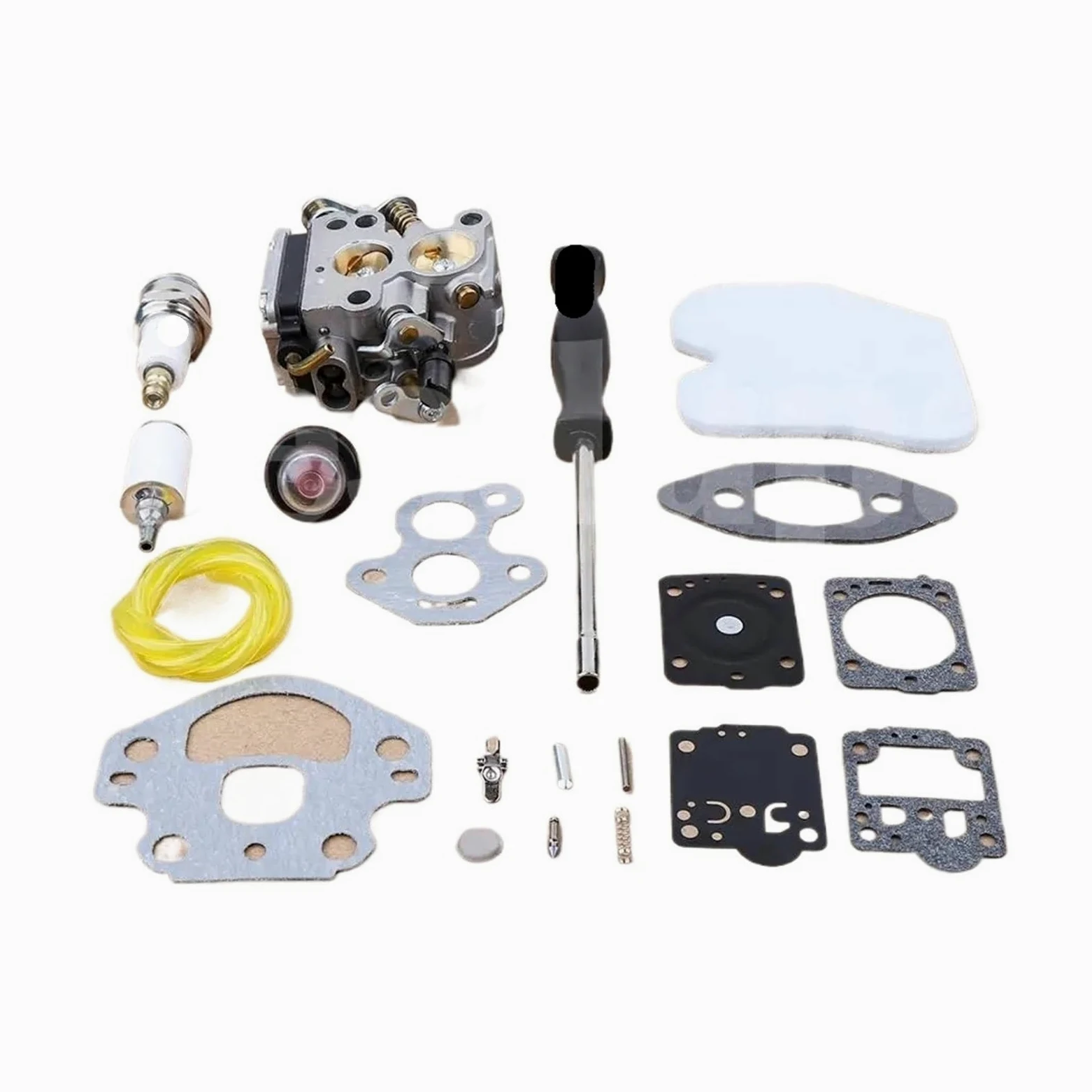 Carburador con Kit de reparación, Destornillador y Filtro de Aire for Motosierra 235, 236, 240, 235e, 236e y 240e (574719402 y 545072601)