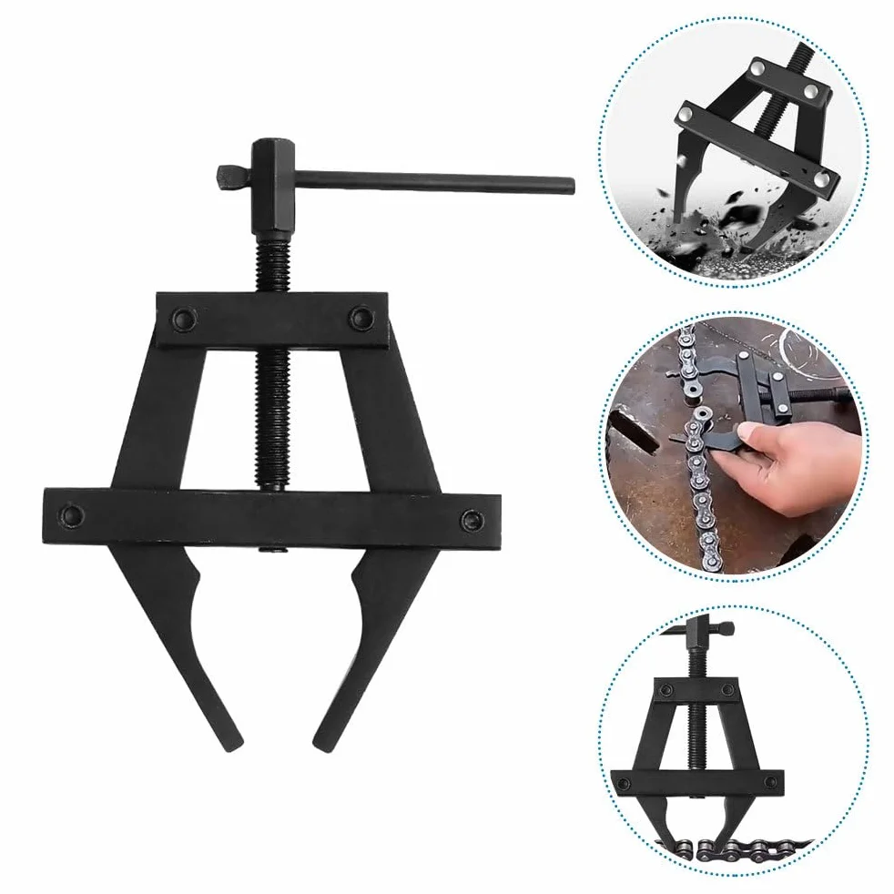 ULTECHNOVO Tensor De Cadena Para Motocicleta Herramienta Multifuncional De Acero 6.10X4.17X0.51 Pulgadas Para Ajuste Corte Y Mantenimiento De Cadenas Moto Y Equipos Industriales