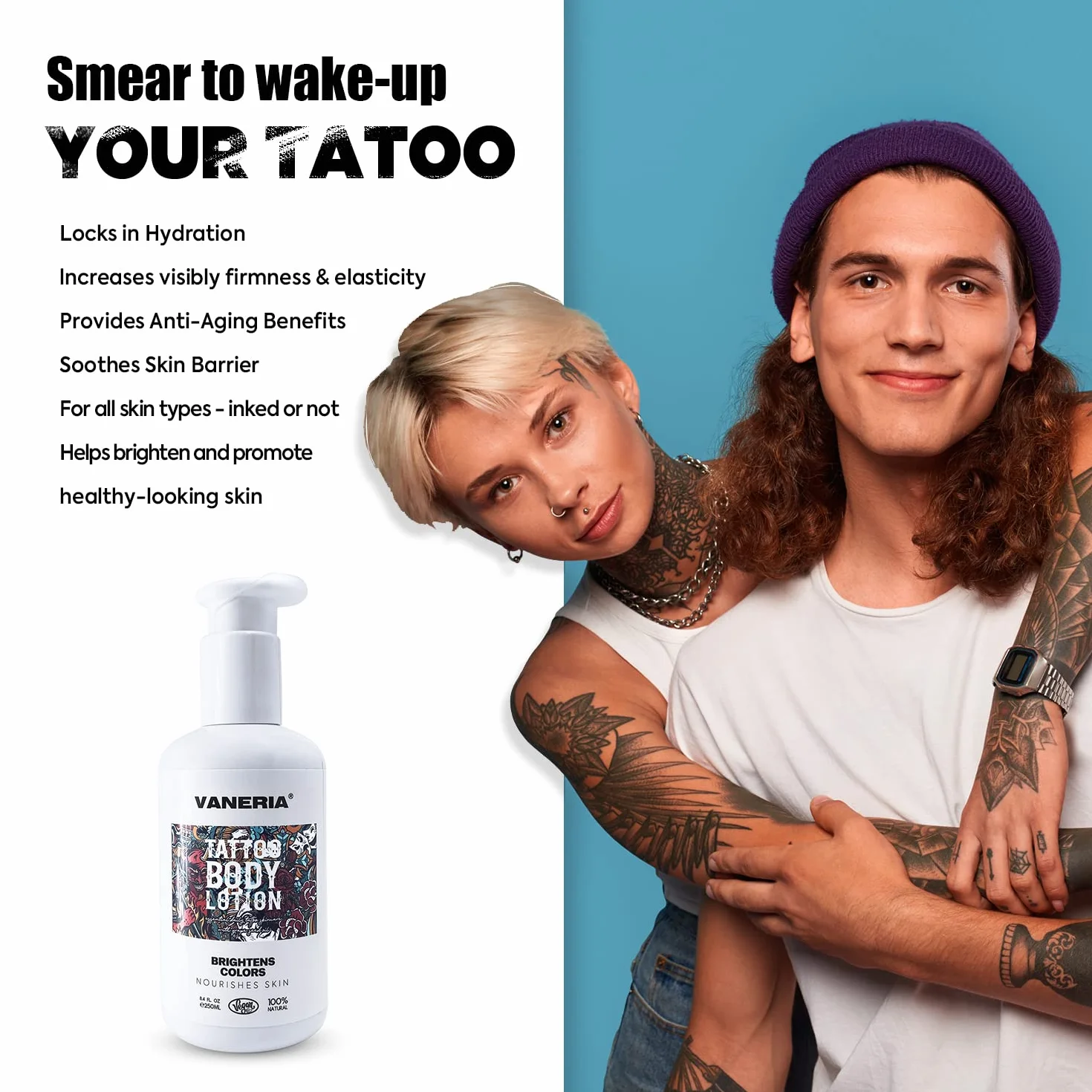 VANERIA Tattoo Lotion Aftercare Hidratante 250 Ml