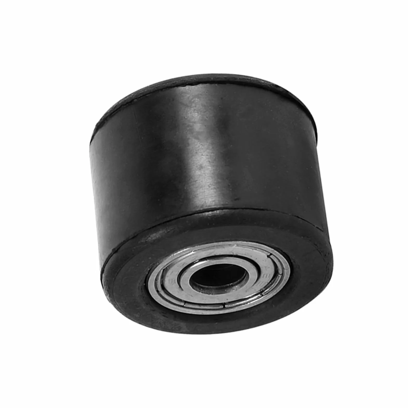 Ausla Tensor de Cadena, Polea de Rodillo de Cadena de Hierro de Caucho de 8 Mm, Guía de Rueda de Rodamiento Resistente, 3,6 Cm de Diámetro Exterior 2,5 Cm de, para Pit Bike Dirt Bike Motocicleta