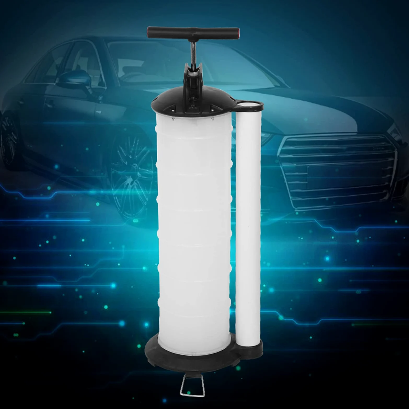 Brrnoo Bomba de Succión Manual de 7 litros para Extracción de Aceite de Motor Bomba de Transferencia de Fluidos Compacta con Tubos Versátiles Ideal para Automóviles y Motores Marinos