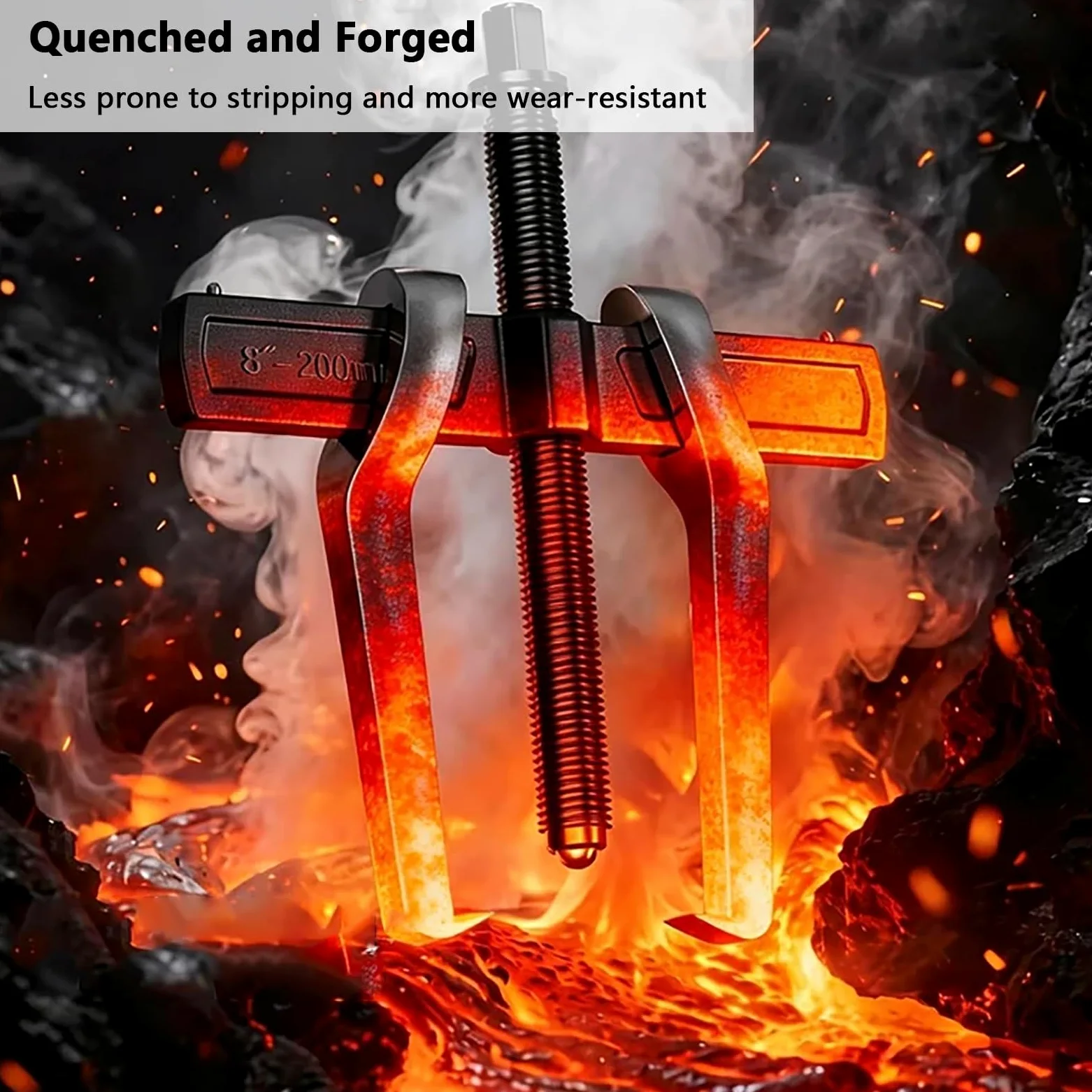 Extractor de Engranajes Pequeño de 2 Mordazas, Separador de Rodamientos Reversible, para Extracción Externa e Interna de Ruedas(16in)