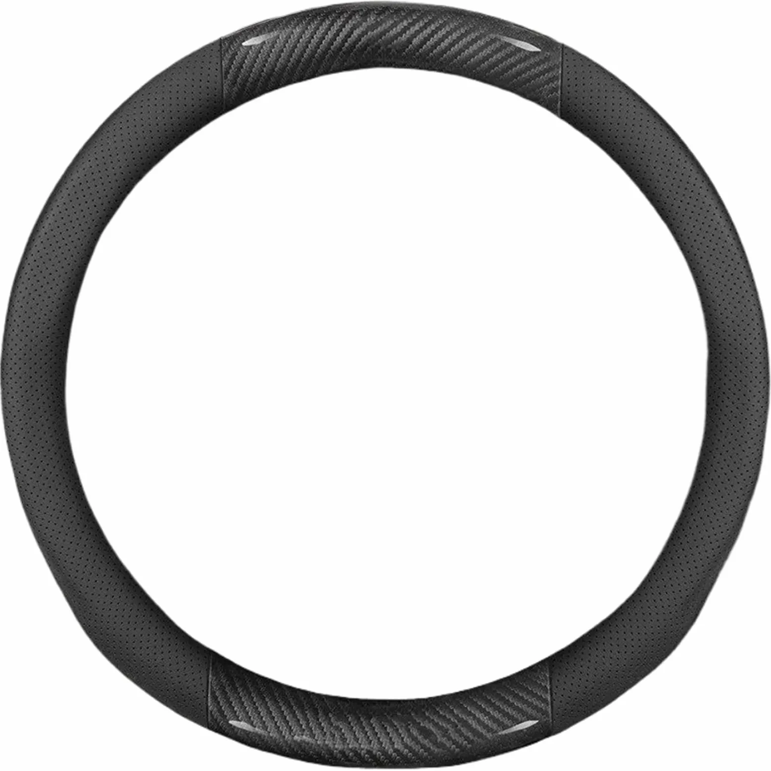 Cubierta Volante Coche para Q50 Q60S Q70 QX30 QX50 QX55 QX56 QX60 QX70 QX8 JX35 EX25 FX35 G37 M35 ESQ Funda Volante Cuero Fibra Carbono(O Carbon Ventilate)