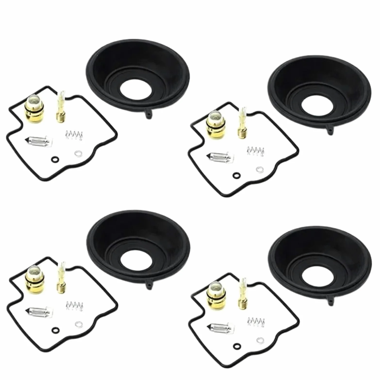 Kit Carburador Repuesto Kit Reparación Y Remodelación Carburador Para, Para ZXR750 1989-1995, Junta De Cámara De Motocicleta, Válvula De Flotador, Diafragma De Vacío(4 kits diaphragms)
