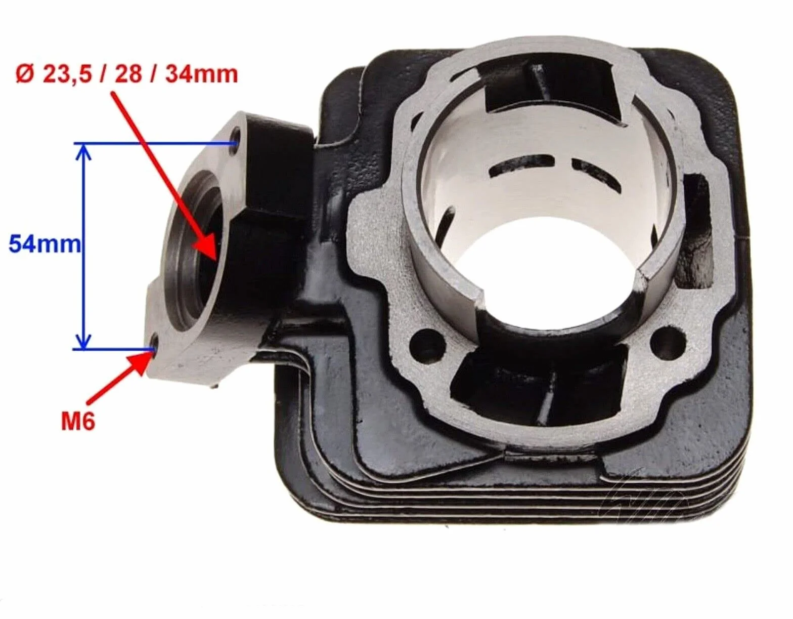 TMP - Cilindro para Peugeot Vivacity/TKR Furious R/SV 50 AIR 2T/Speedfight/Buxy/Elyseo/Trekker Off-/ Road (70 ccm, 47 mm)