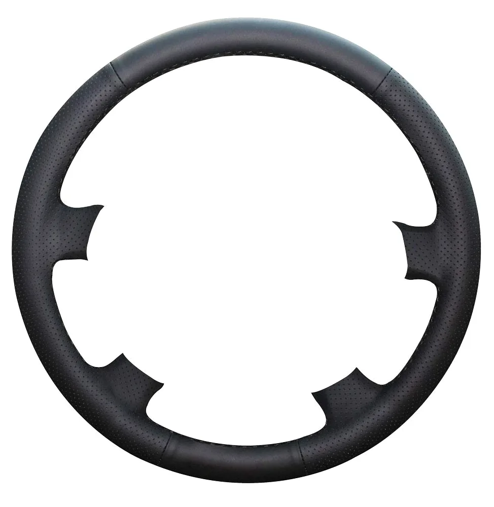 Eiseng Funda para Volante de Coche para Toyota Tacoma 2005-2011 4Runner 2003-2009 Highlander 2004-2007 Sienna 2004-2010 Sequoia 2003-2007, Accesorios Interiores de Cuero de Microfibra Negro