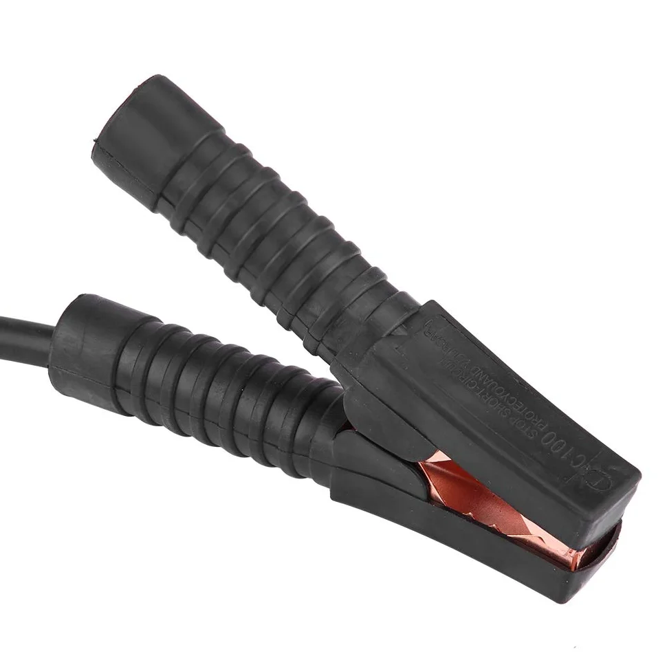 SIXRUN Cable de BateríA de Automóvil de 12 V, Cable de Puente de BateríA de Emergencia de Cobre Puro 4 M 2000 A, Terminales Aislados Codificados por Colores, Cables Flexibles Rojos y Negros para