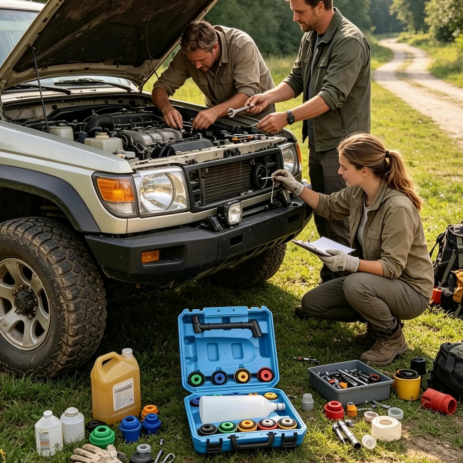Embudo Para Aceite Del Motor 16 piezas juego de embudo con purga flexible, | Kit Embudo Purga Radiador Para Vehículo SUV RV De Refrigeración Del Motor Purga Reparación Lavado