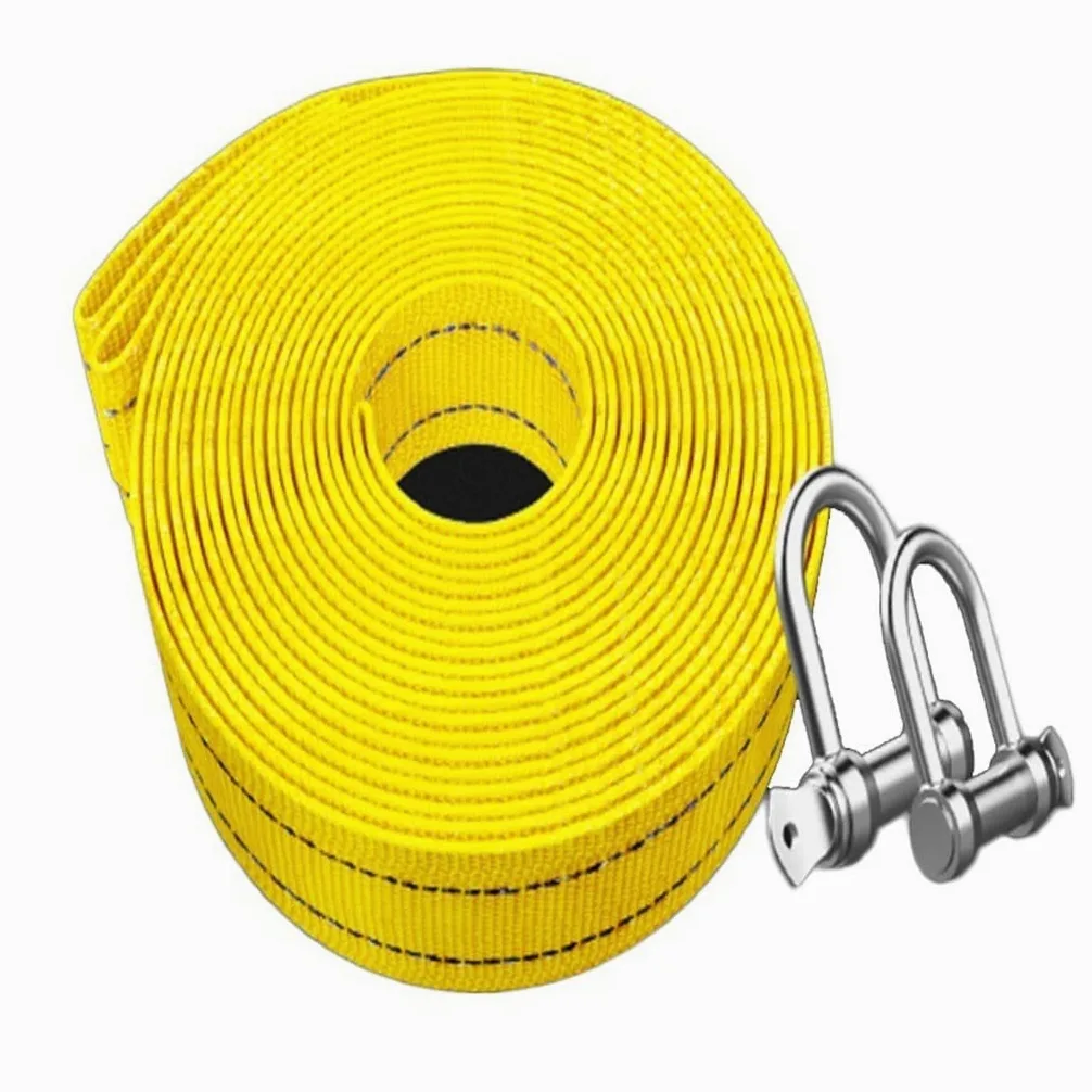 Cuerda De Remolque para Trabajo Pesado Resistencia Cabrestante Correa De Arranque Recuperación De Carretera Remolque Recupere(10m)