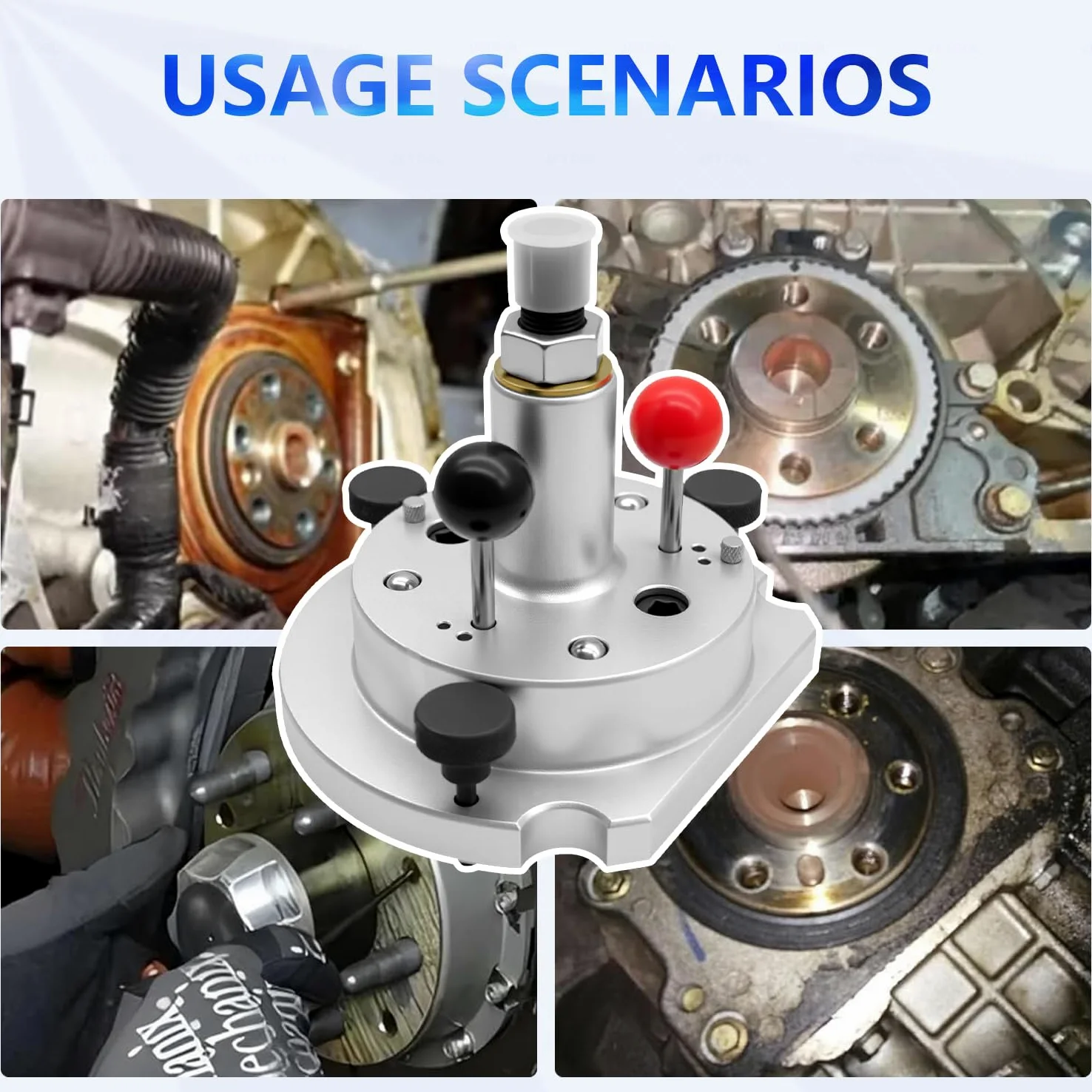ZKTOOL Herramienta de Instalación y Extracción de Brida del Sello Trasero del Cigüeñal, Compatible con Motores Diésel VAG 16V 20V 1.9 2.0 y Gasolina 1.4 1.6, OEM T10134 T10017