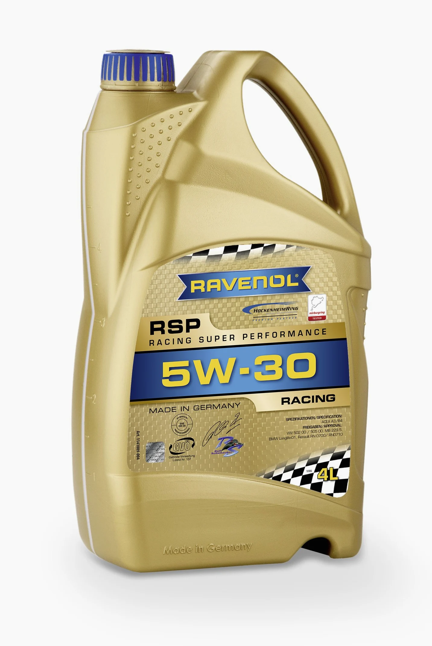 RAVENOL Aceite de motor RSP 5W-30 Aceite completamente sintético Aceite para motor 4 L