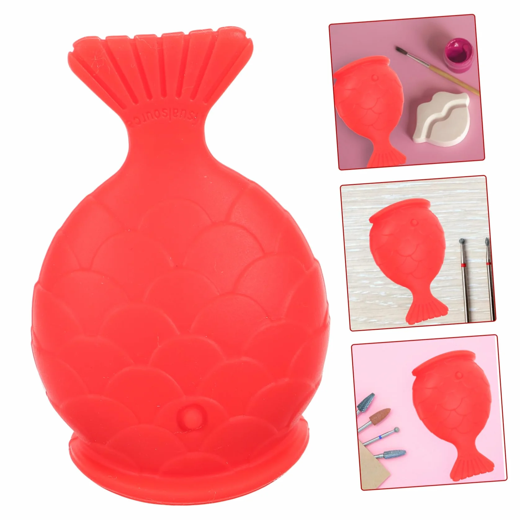 Potenciador de Labios de Silicona Reutilizable Diseño Pez Aumentar Volumen