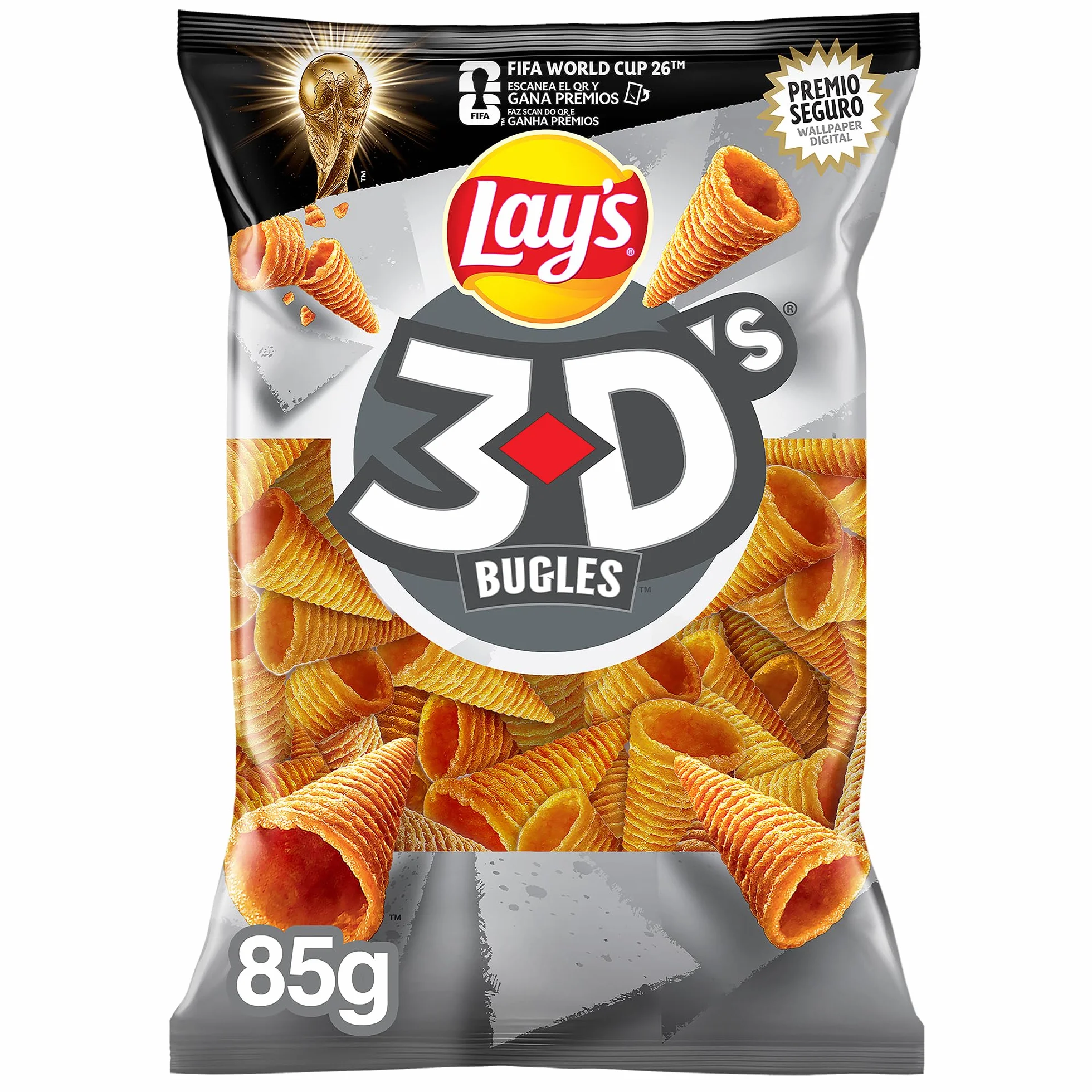 Bugles 3D's Conos De Maíz 85 g