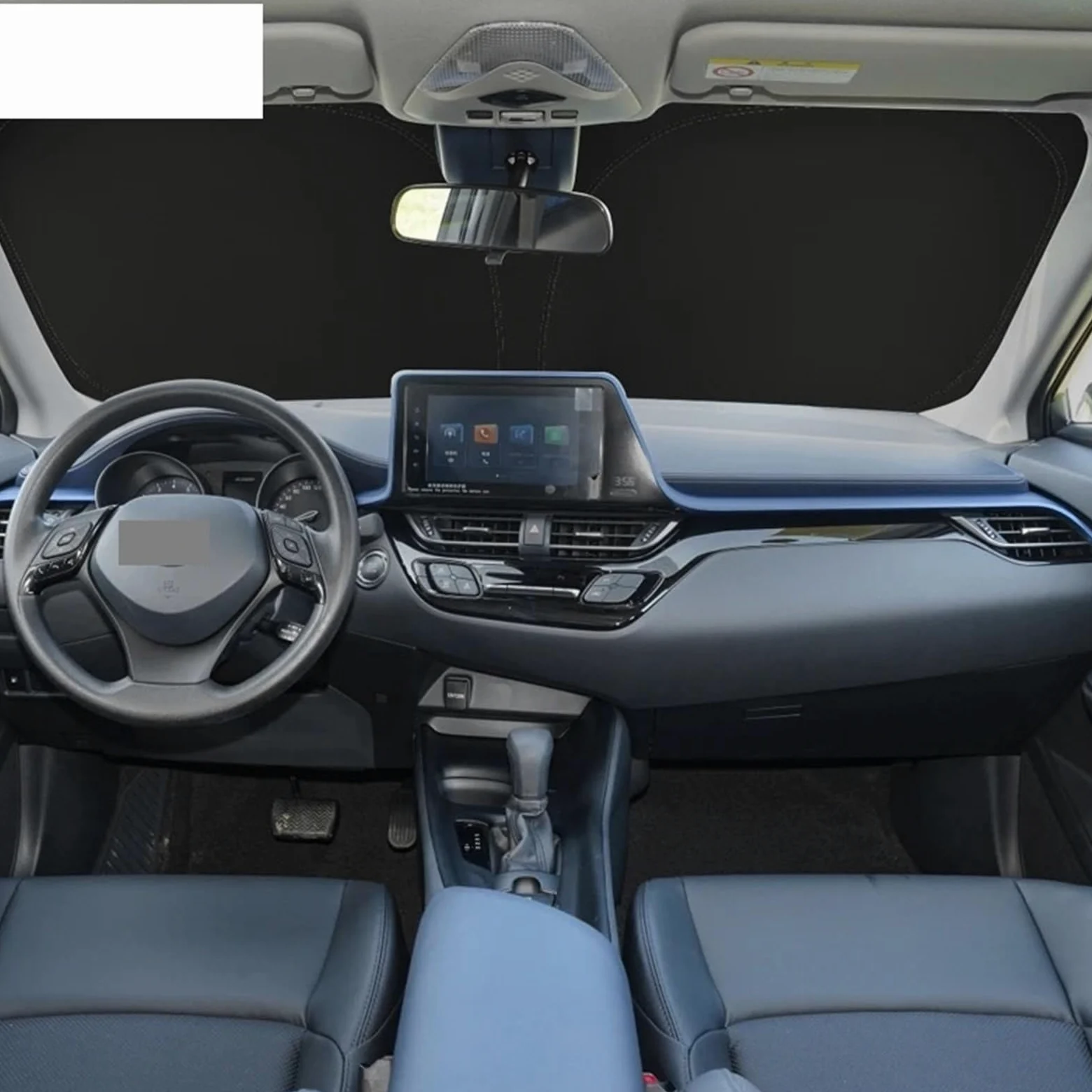Parasoles Coche para Toyota para CHR 2016-2023, Parasol para Parabrisas Nano-Insulat, De Ventana Frontal, Visera, Accesorios Interiores Coche
