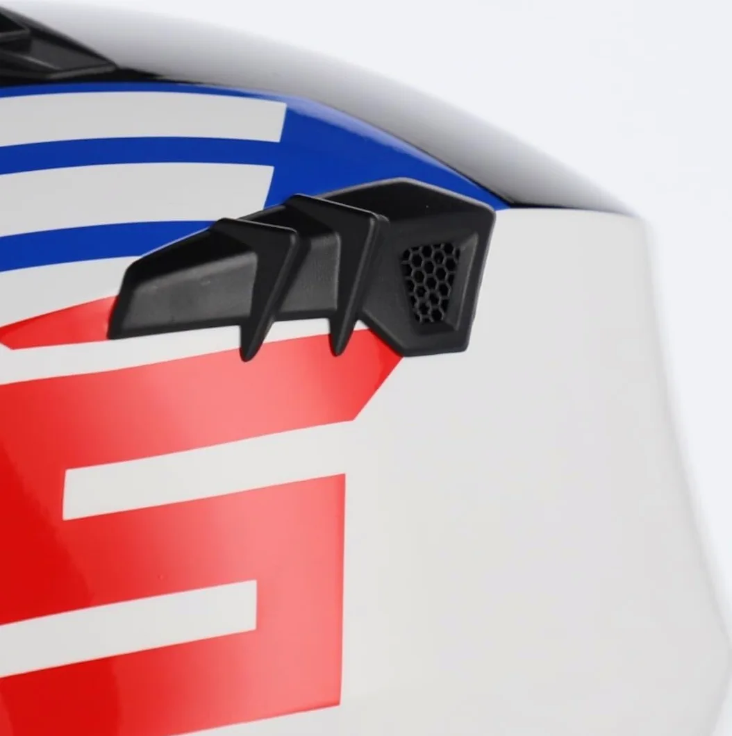 Acerbis Casco Jet Aria Graphic, Naranja flú/Negro, Talla S