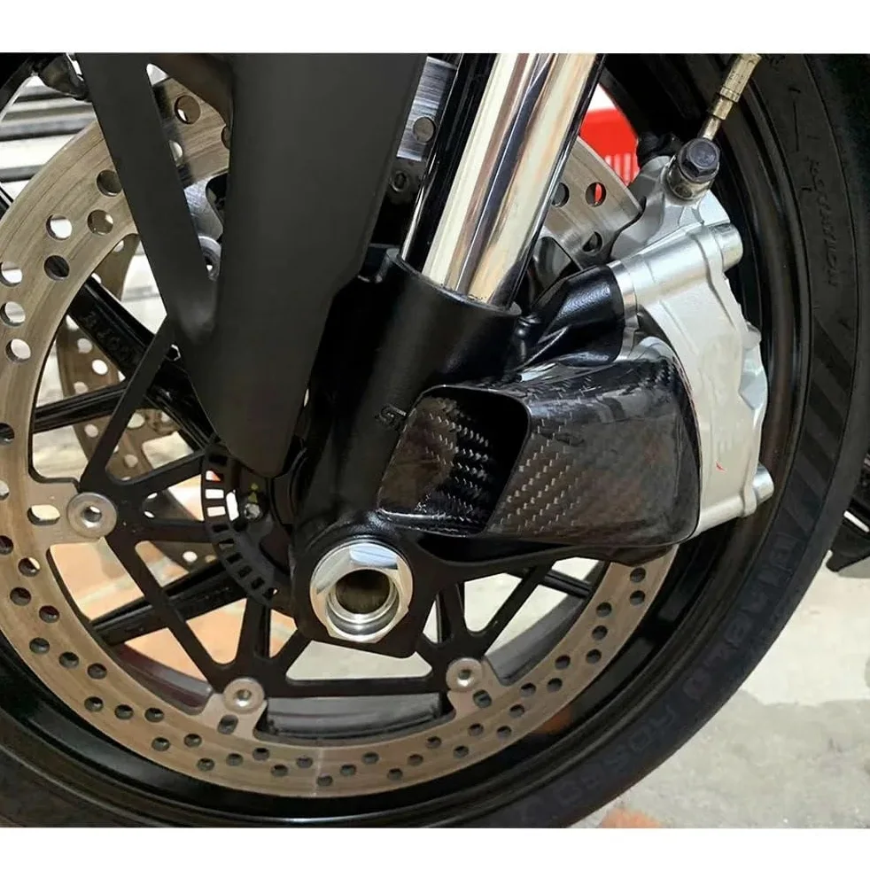 Ajuste para Yamaha YZF-R1 Pinza de Fibra de Carbono Cubierta de radiador conductos de Aire Freno refrigeración disipador de Calor Conducto Aire Freno Delantero(Matte)