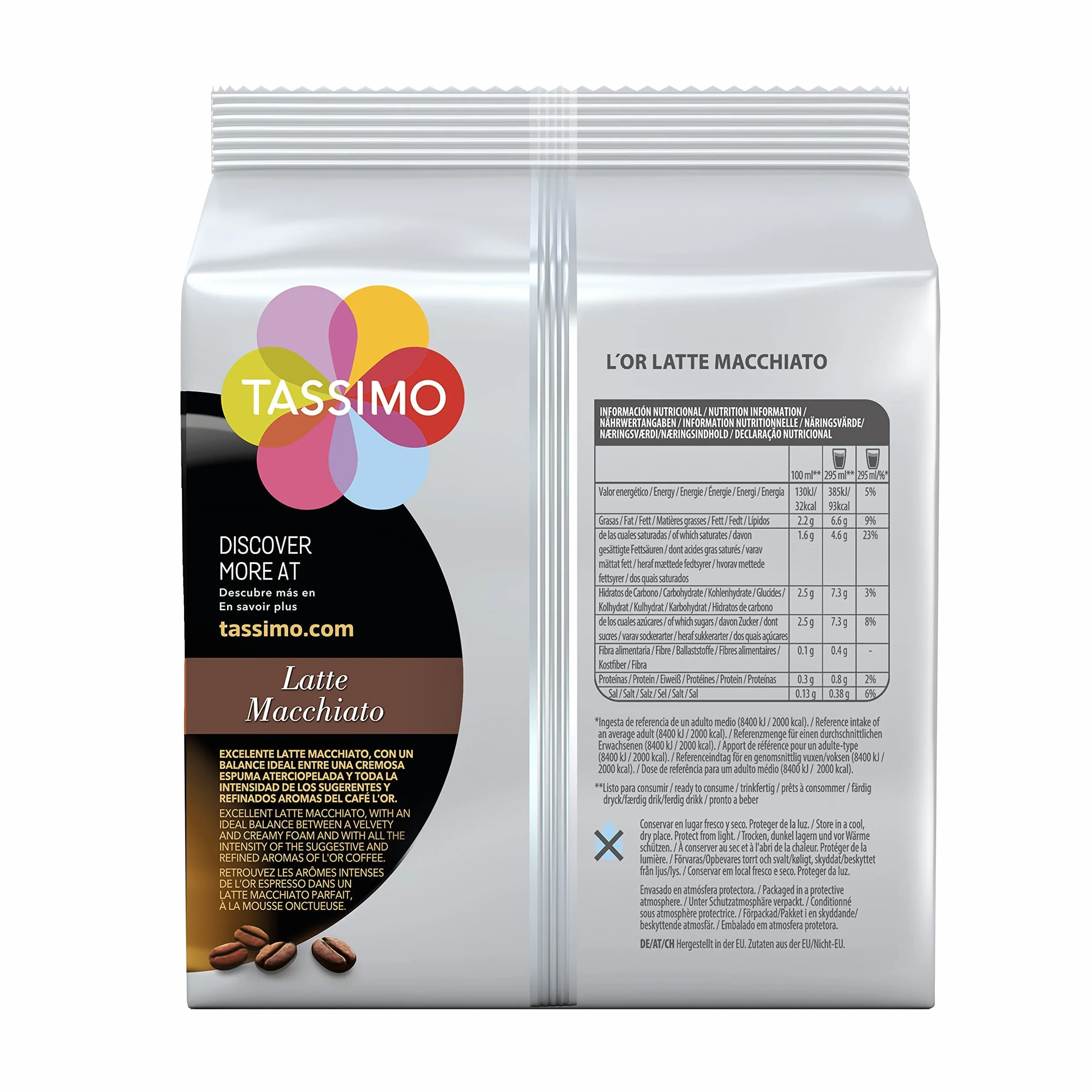Tassimo L’OR Espresso Fortissimo Cápsulas de Café 80 Unidades Compatibles Intensidad 10 5 Pack Amazon Exclusive